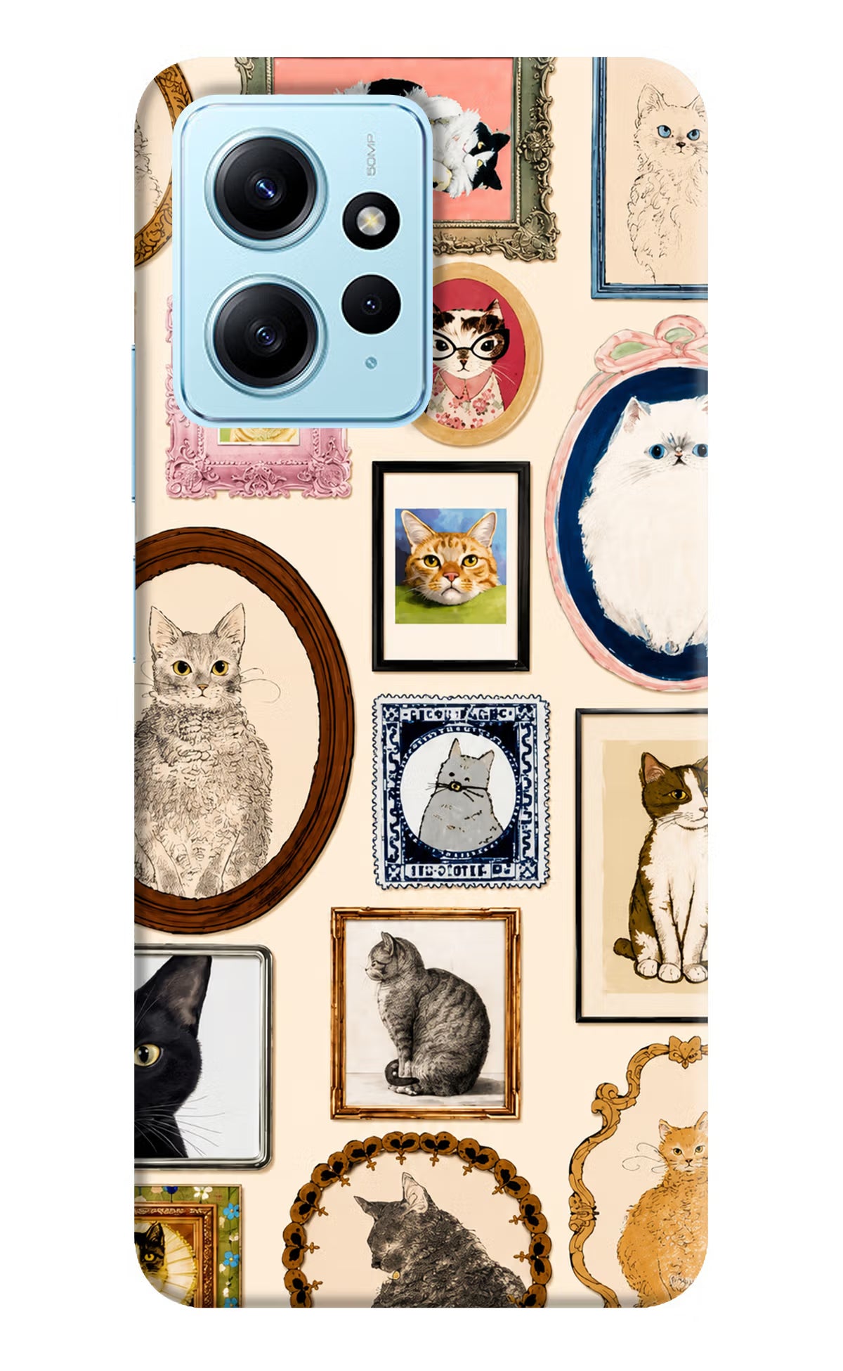 Mirror Cats Redmi Note 12 4G Back Cover - Mirror Cats Redmi Note 12 4G Back Cover Mirror Cats Redmi Note 12 4G Back Cover