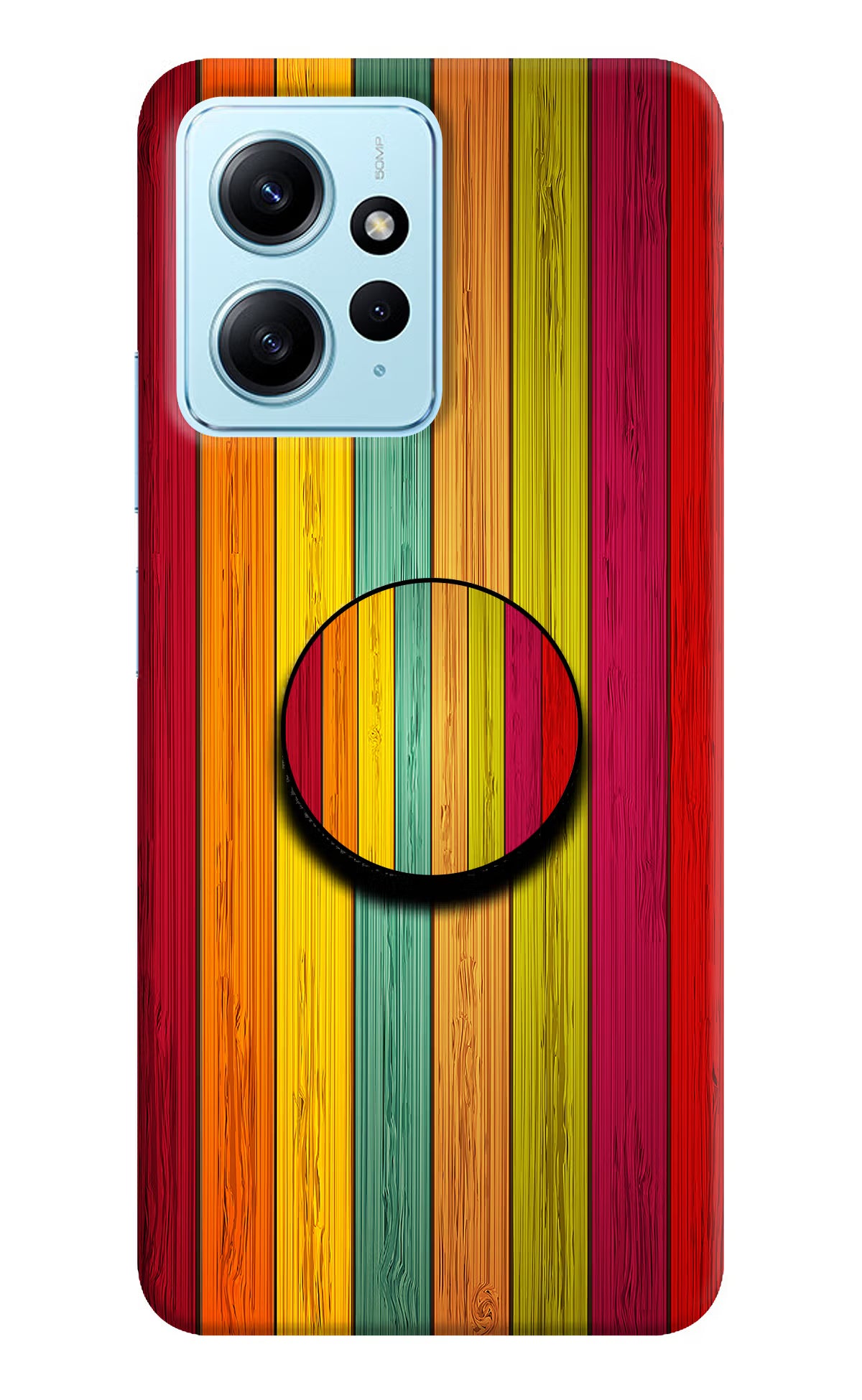 Multicolor Wooden Redmi Note 12 4G Pop Case - Multicolor Wooden Redmi Note 12 4G Pop Case Multicolor Wooden Redmi Note 12 4G Pop Case