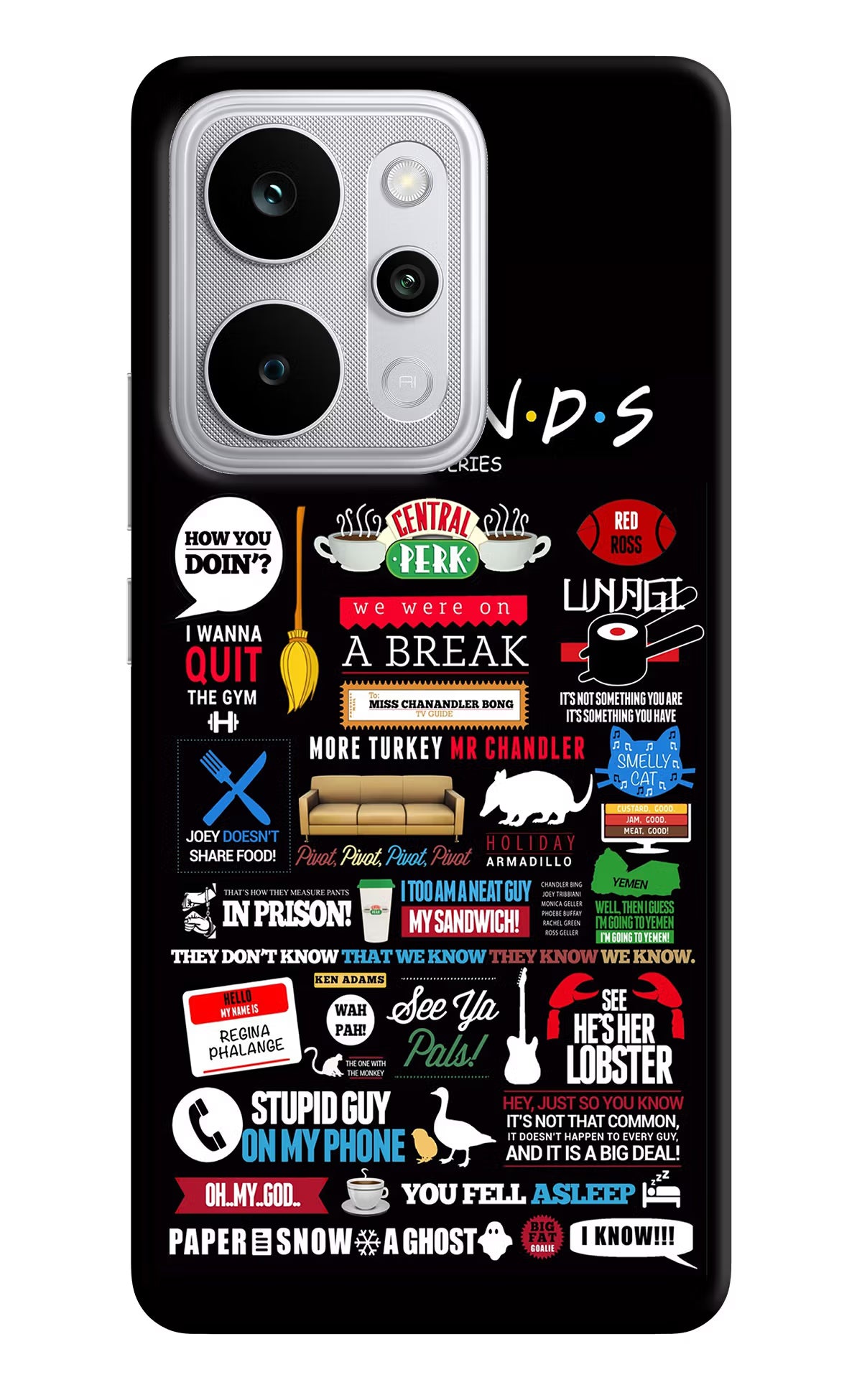 FRIENDS Realme P4 Power 5G Back Cover - FRIENDS Realme P4 Power 5G Back Cover FRIENDS Realme P4 Power 5G Back Cover