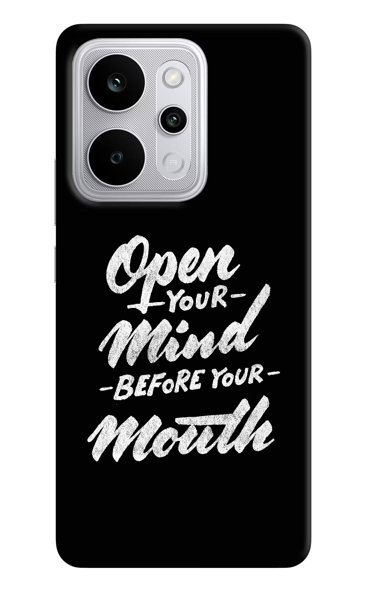 Open Your Mind Before Your Mouth Realme P4 Power 5G Back Cover - Open Your Mind Before Your Mouth Realme P4 Power 5G Back Cover Open Your Mind Before Your Mouth Realme P4 Power 5G Back Cover