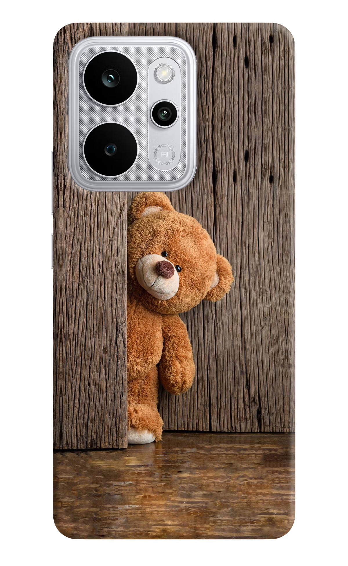 Teddy Wooden Realme P4 Power 5G Back Cover - Teddy Wooden Realme P4 Power 5G Back Cover Teddy Wooden Realme P4 Power 5G Back Cover