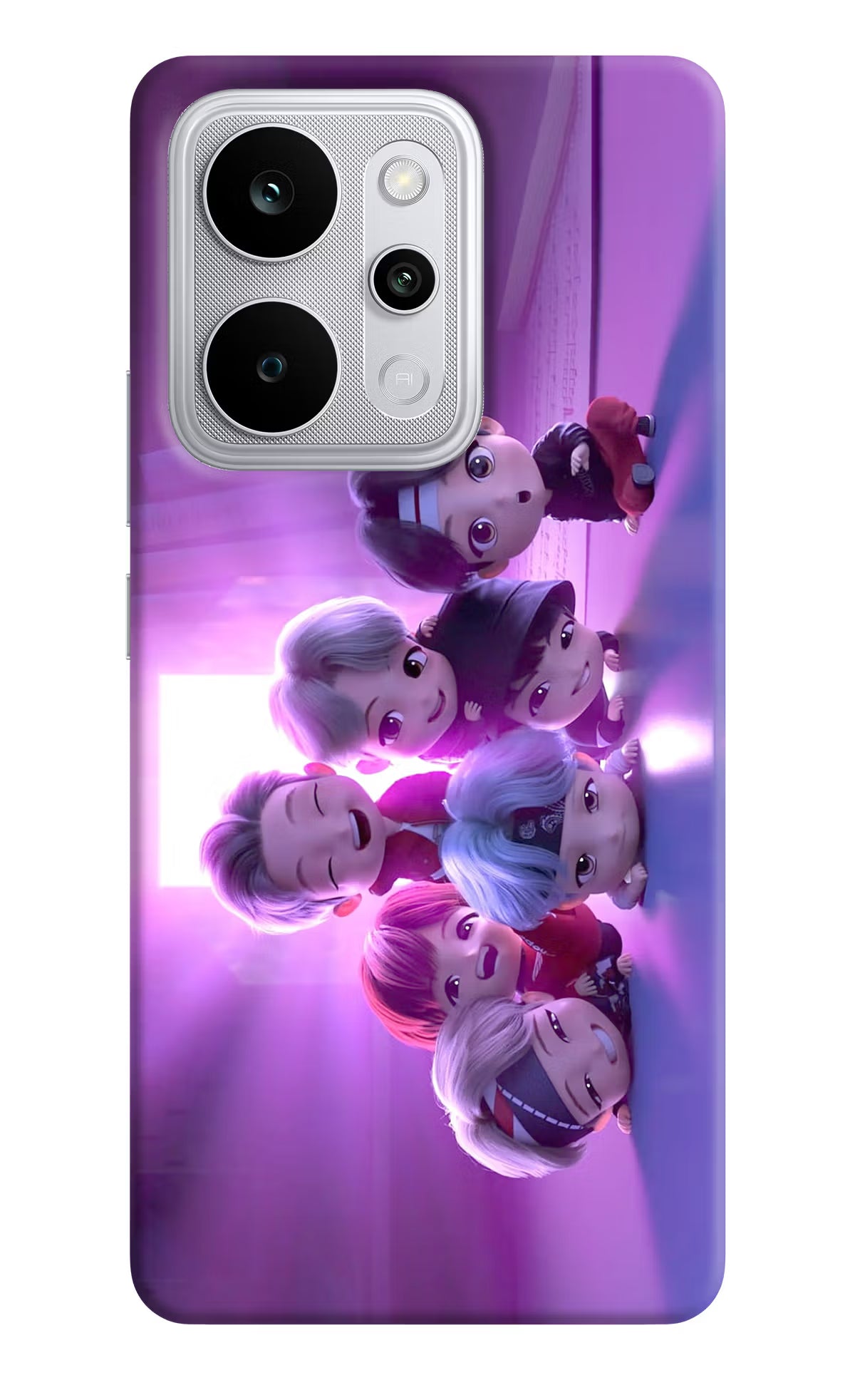 BTS Chibi Realme P4 Power 5G Back Cover - BTS Chibi Realme P4 Power 5G Back Cover BTS Chibi Realme P4 Power 5G Back Cover