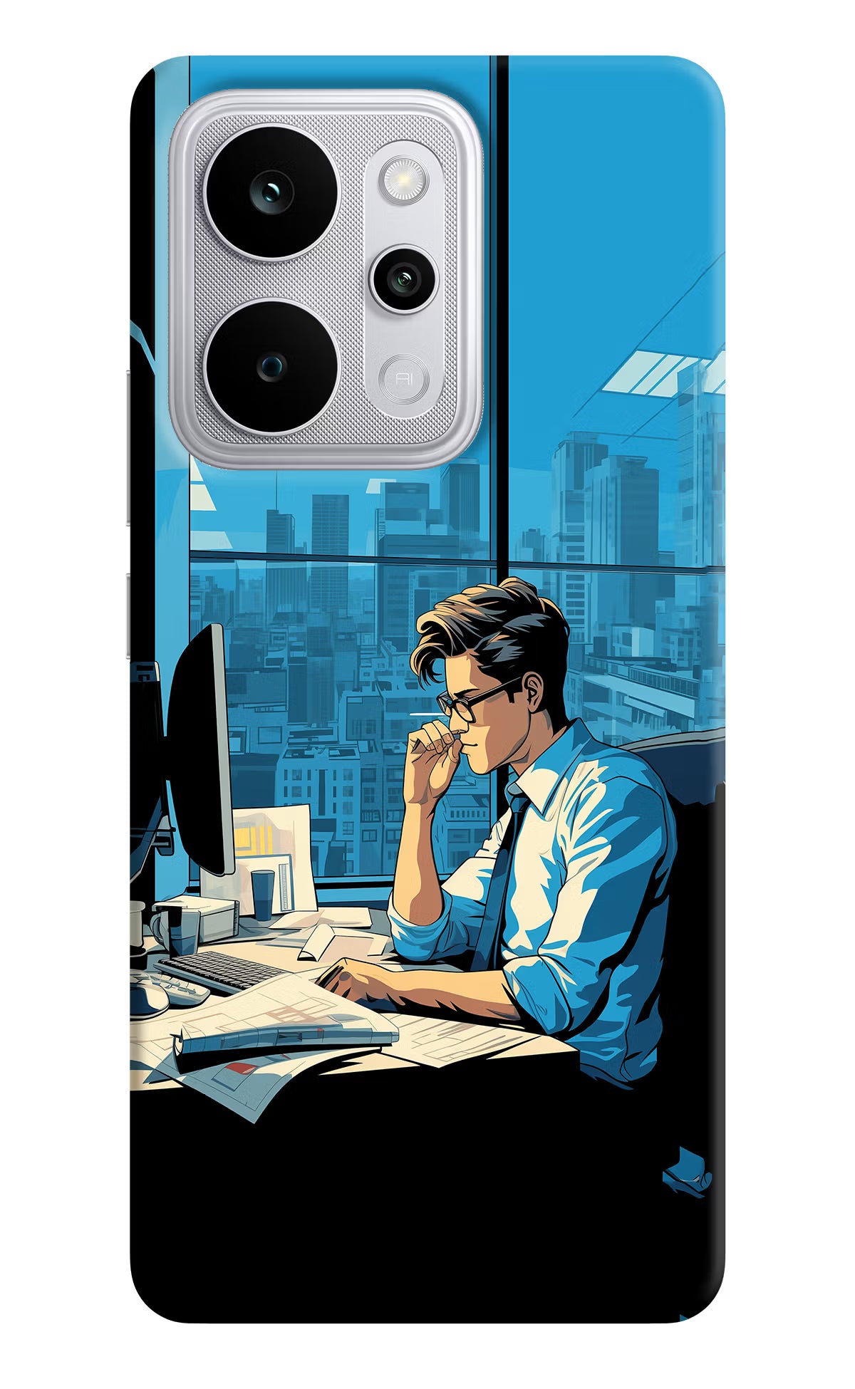 Focused Hustler (AI Generated) Realme P4 Power 5G Back Cover - Focused Hustler (AI Generated) Realme P4 Power 5G Back Cover Focused Hustler (AI Generated) Realme P4 Power 5G Back Cover