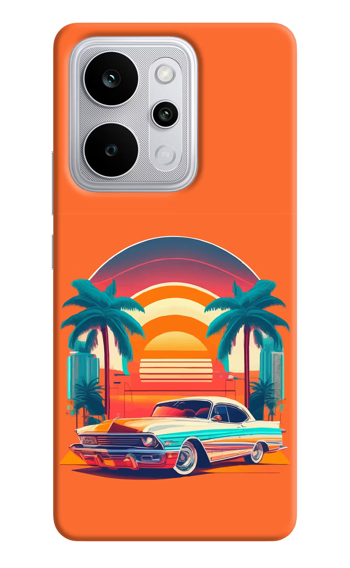 Palm Drive 80s Realme P4 Power 5G Back Cover - Palm Drive 80s Realme P4 Power 5G Back Cover Palm Drive 80s Realme P4 Power 5G Back Cover