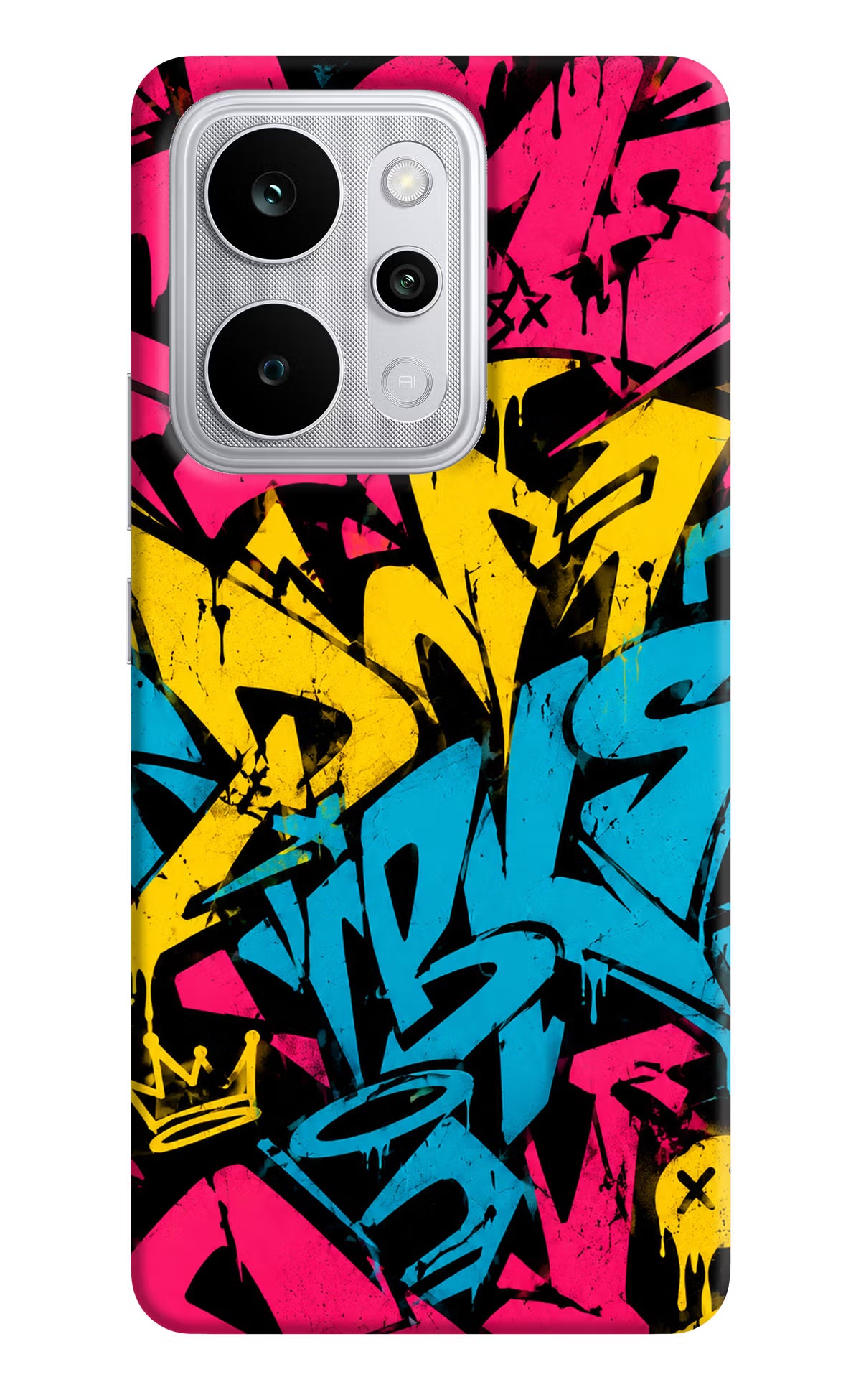 Graffiti Vibe Realme P4 Power 5G Back Cover - Graffiti Vibe Realme P4 Power 5G Back Cover Graffiti Vibe Realme P4 Power 5G Back Cover