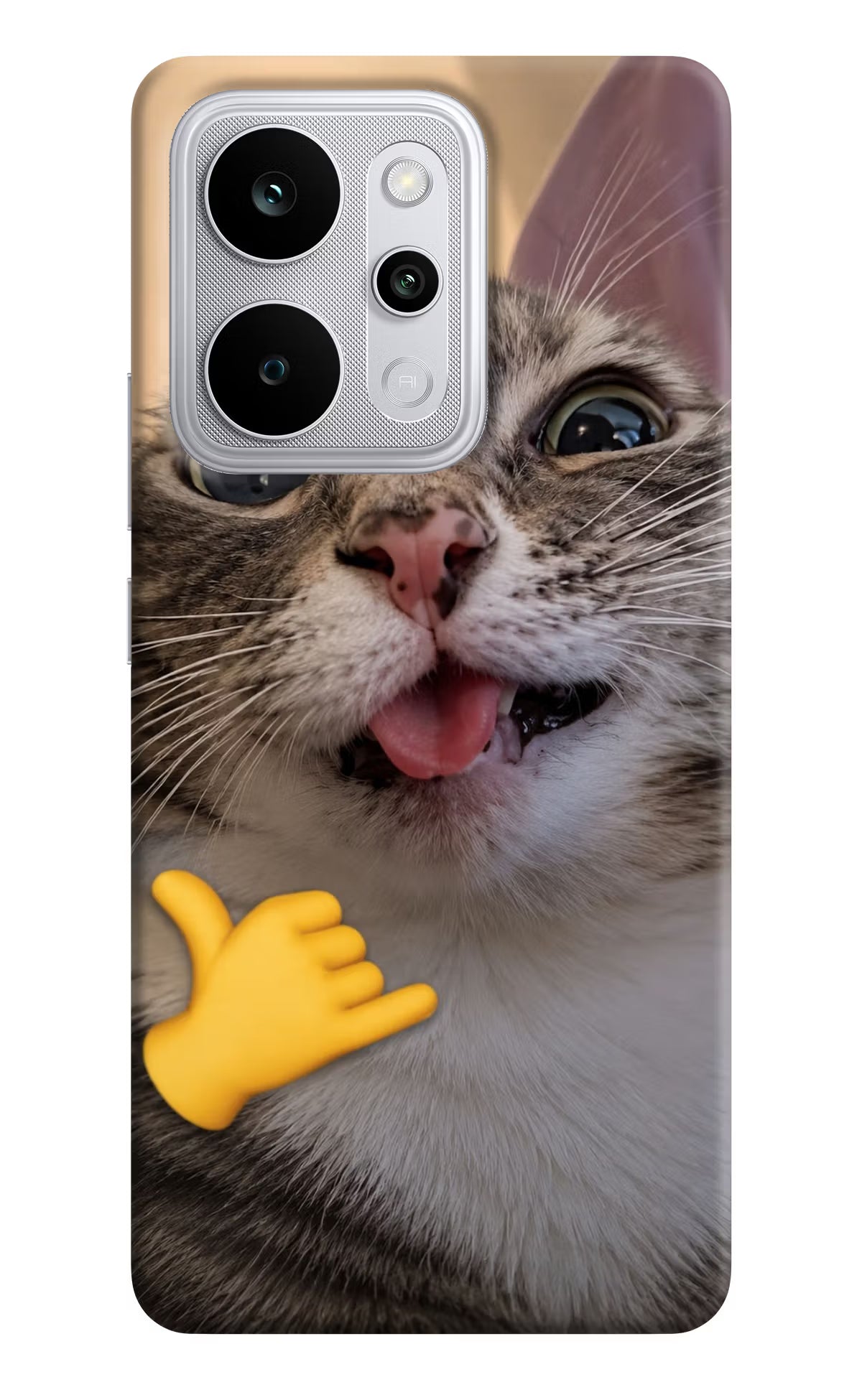 Silly Cat Call Realme P4 Power 5G Back Cover - Silly Cat Call Realme P4 Power 5G Back Cover Silly Cat Call Realme P4 Power 5G Back Cover