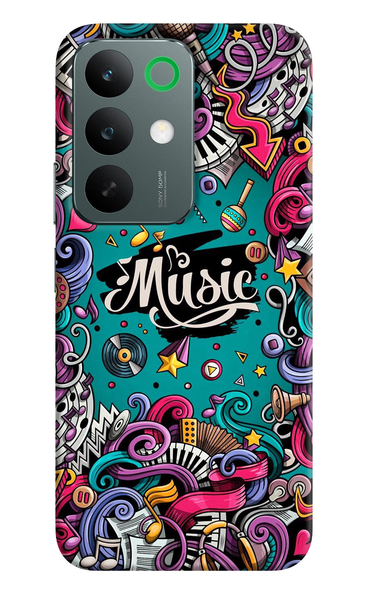 Music Graffiti Realme C85 5G Back Cover - Music Graffiti Realme C85 5G Back Cover Music Graffiti Realme C85 5G Back Cover
