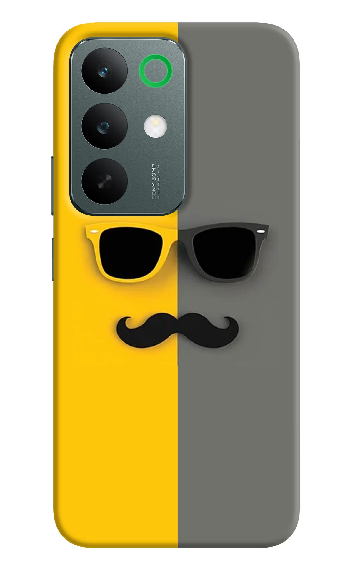 Sunglasses with Mustache Realme C85 5G Back Cover - Sunglasses with Mustache Realme C85 5G Back Cover Sunglasses with Mustache Realme C85 5G Back Cover