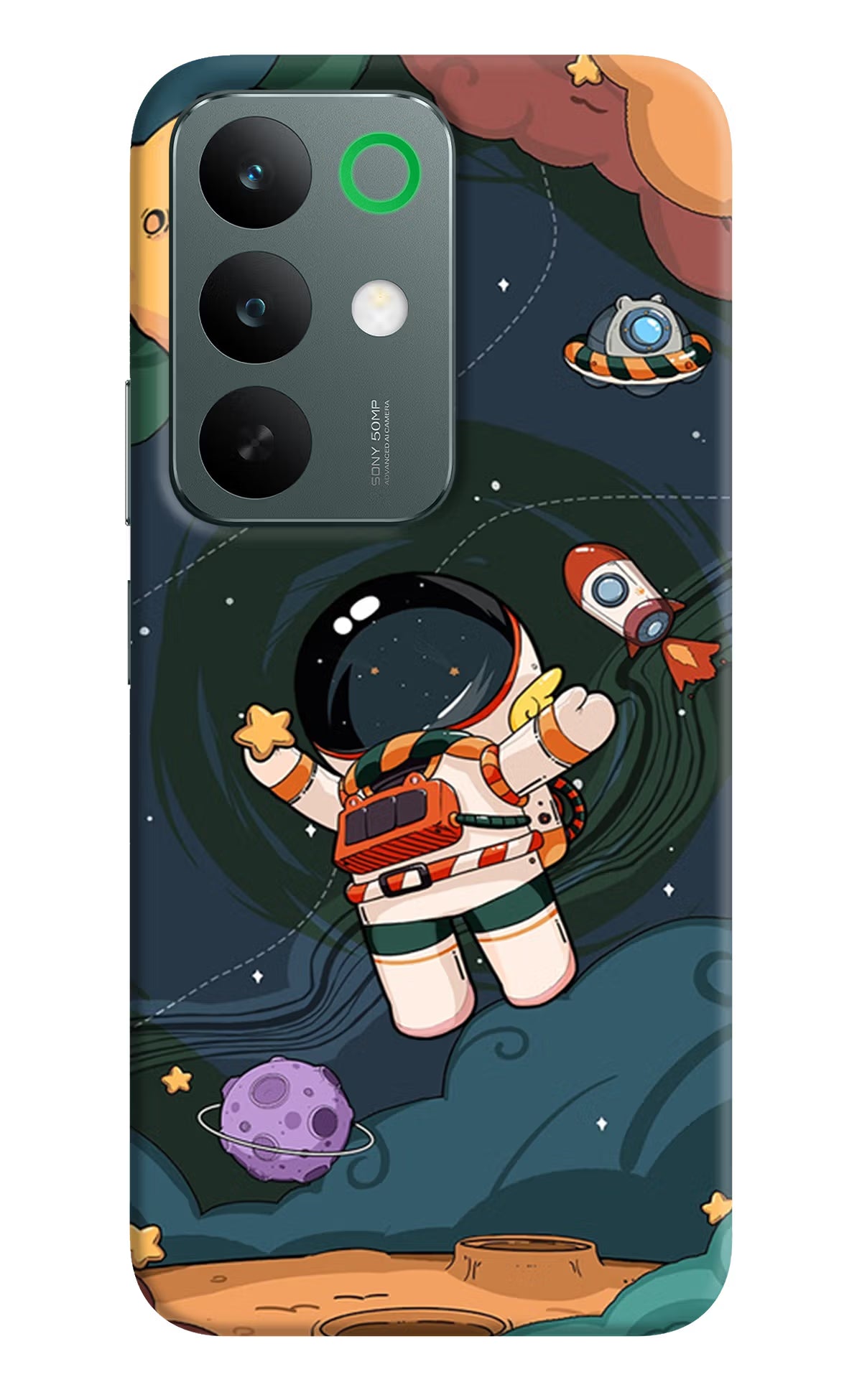 Cartoon Astronaut Realme C85 5G Back Cover - Cartoon Astronaut Realme C85 5G Back Cover Cartoon Astronaut Realme C85 5G Back Cover