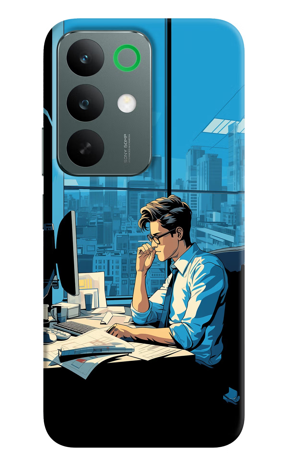 Focused Hustler (AI Generated) Realme C85 5G Back Cover - Focused Hustler (AI Generated) Realme C85 5G Back Cover Focused Hustler (AI Generated) Realme C85 5G Back Cover