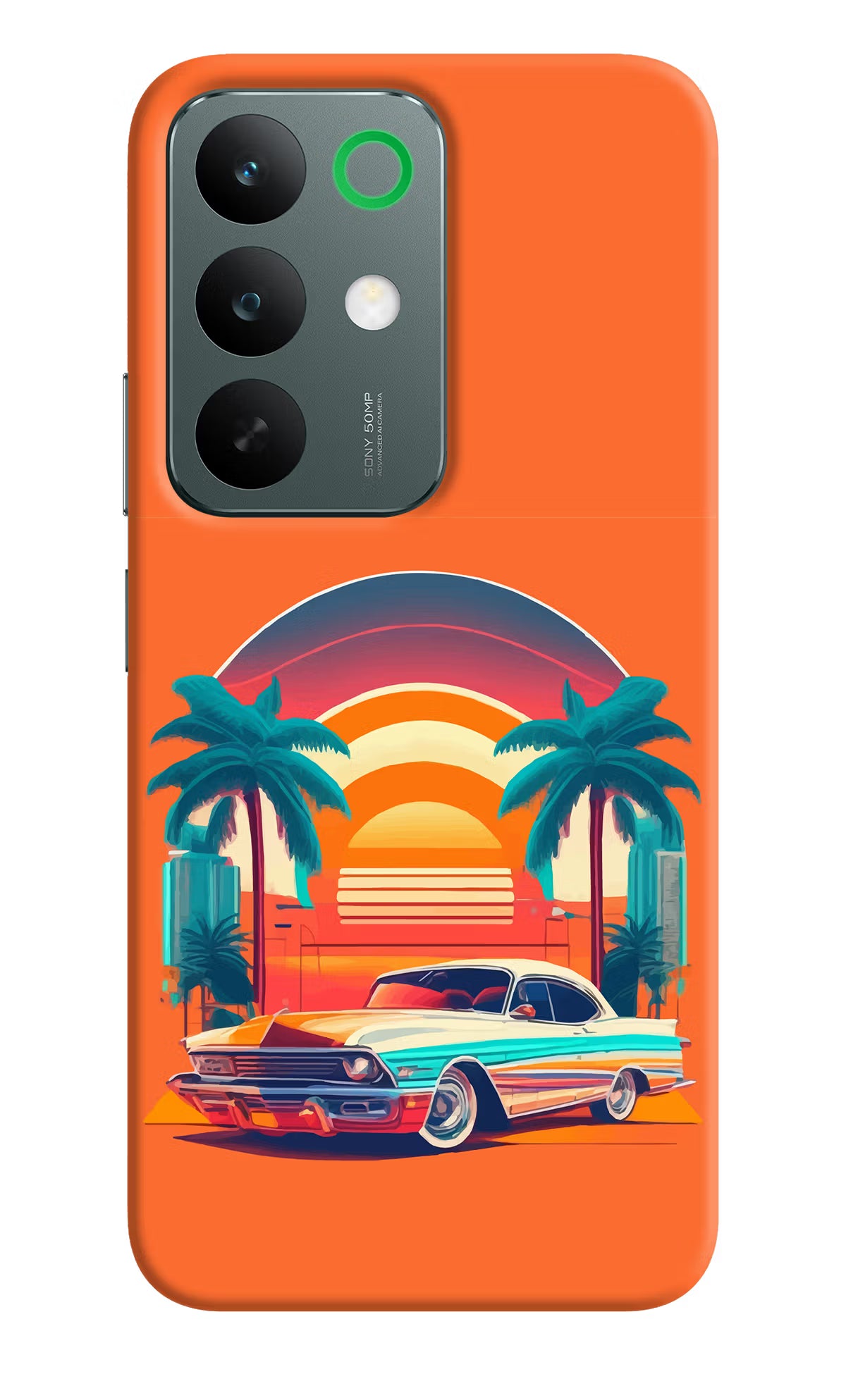 Palm Drive 80s Realme C85 5G Back Cover - Palm Drive 80s Realme C85 5G Back Cover Palm Drive 80s Realme C85 5G Back Cover