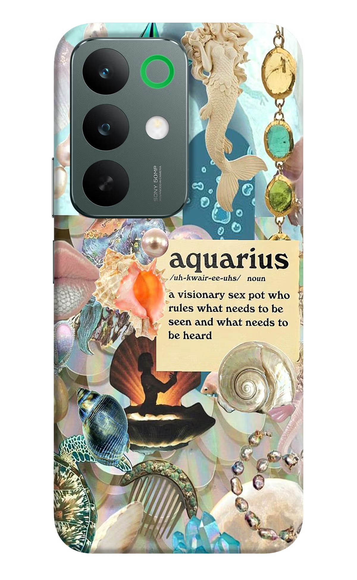 Aquarius Zodiac Realme C85 5G Back Cover - Aquarius Zodiac Realme C85 5G Back Cover Aquarius Zodiac Realme C85 5G Back Cover