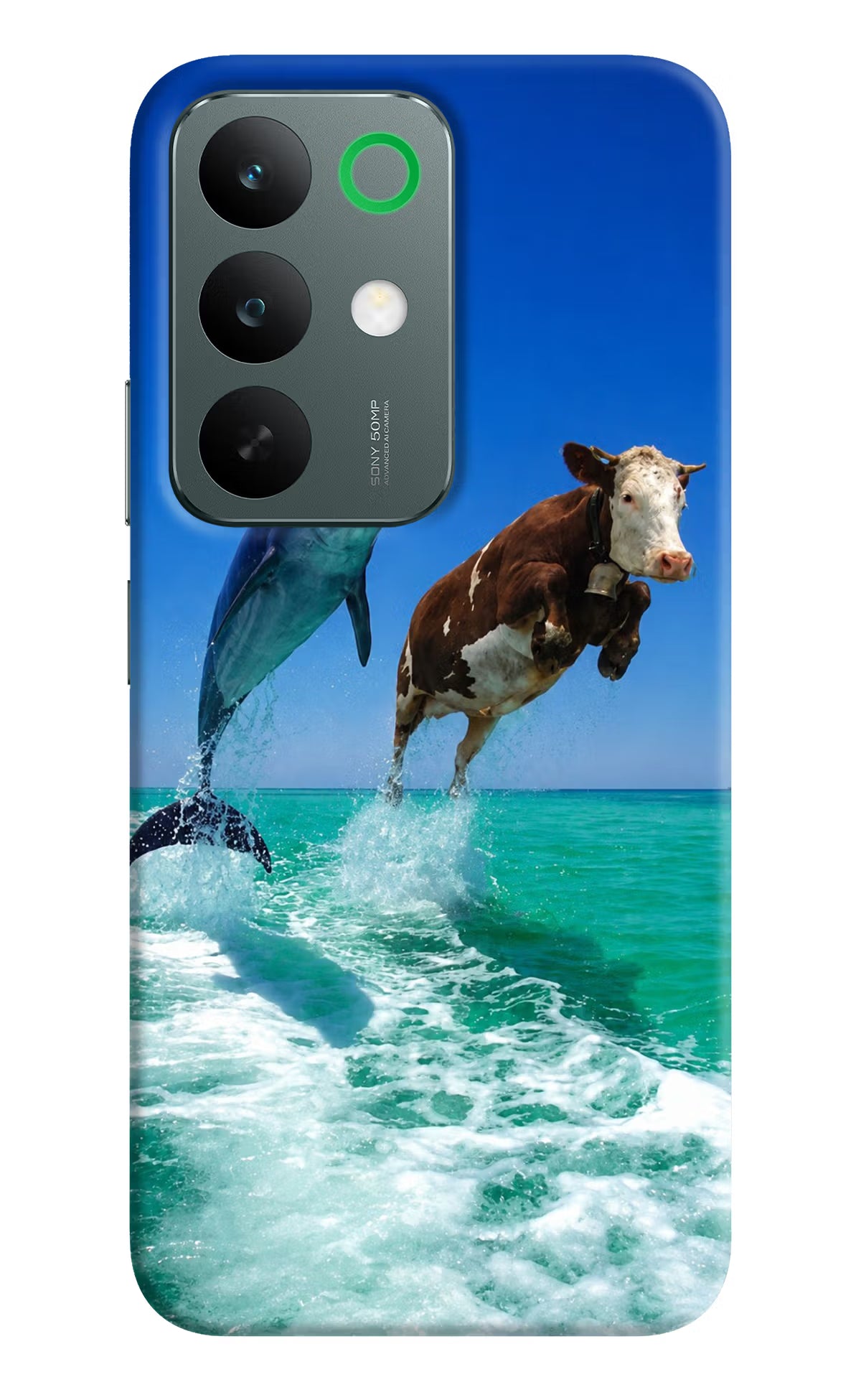 Dolphin vs Cow Realme C85 5G Back Cover - Dolphin vs Cow Realme C85 5G Back Cover Dolphin vs Cow Realme C85 5G Back Cover