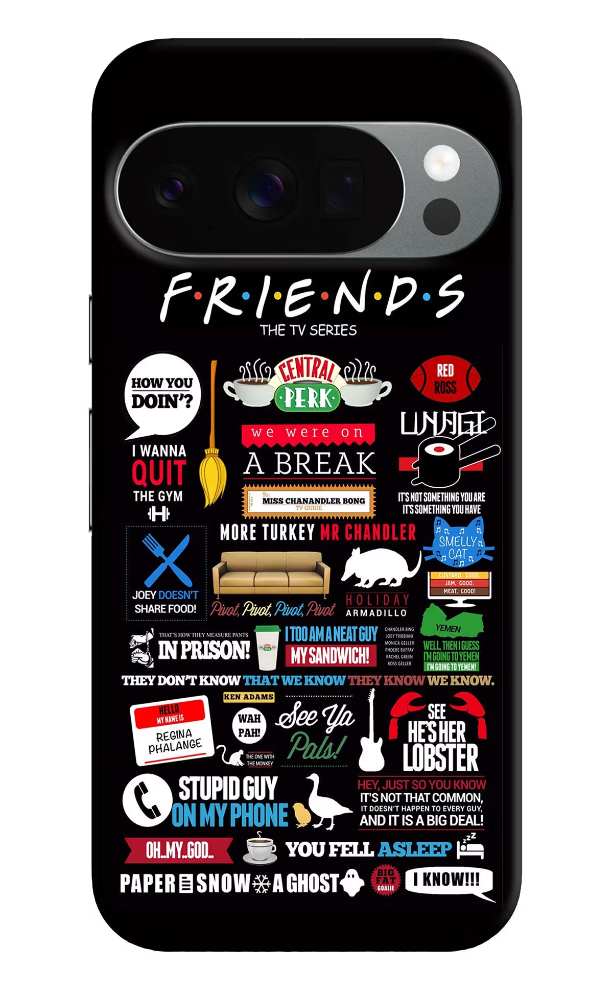 FRIENDS Google Pixel 10 Pro Back Cover - FRIENDS Google Pixel 10 Pro Back Cover FRIENDS Google Pixel 10 Pro Back Cover