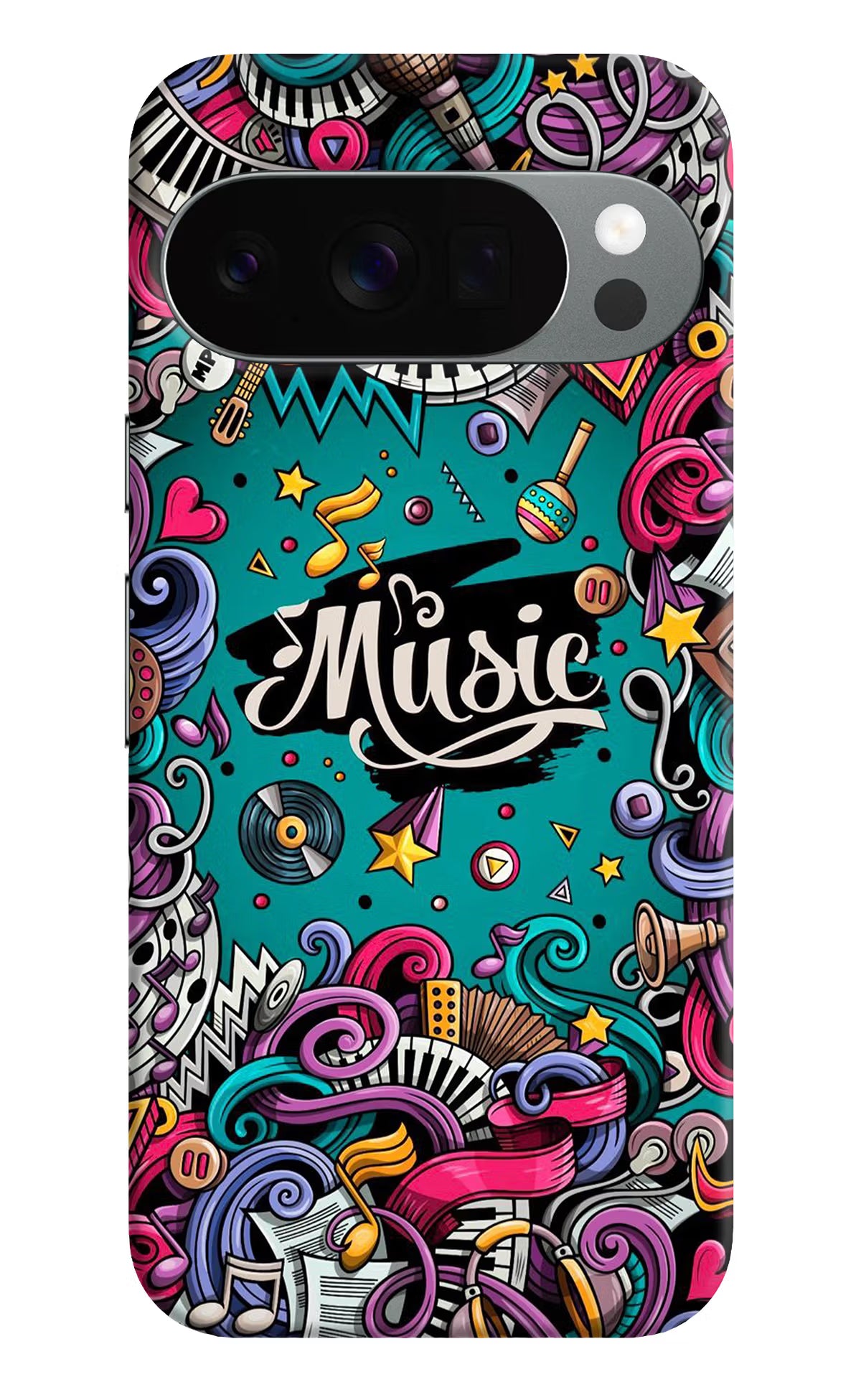 Music Graffiti Google Pixel 10 Pro Back Cover - Music Graffiti Google Pixel 10 Pro Back Cover Music Graffiti Google Pixel 10 Pro Back Cover