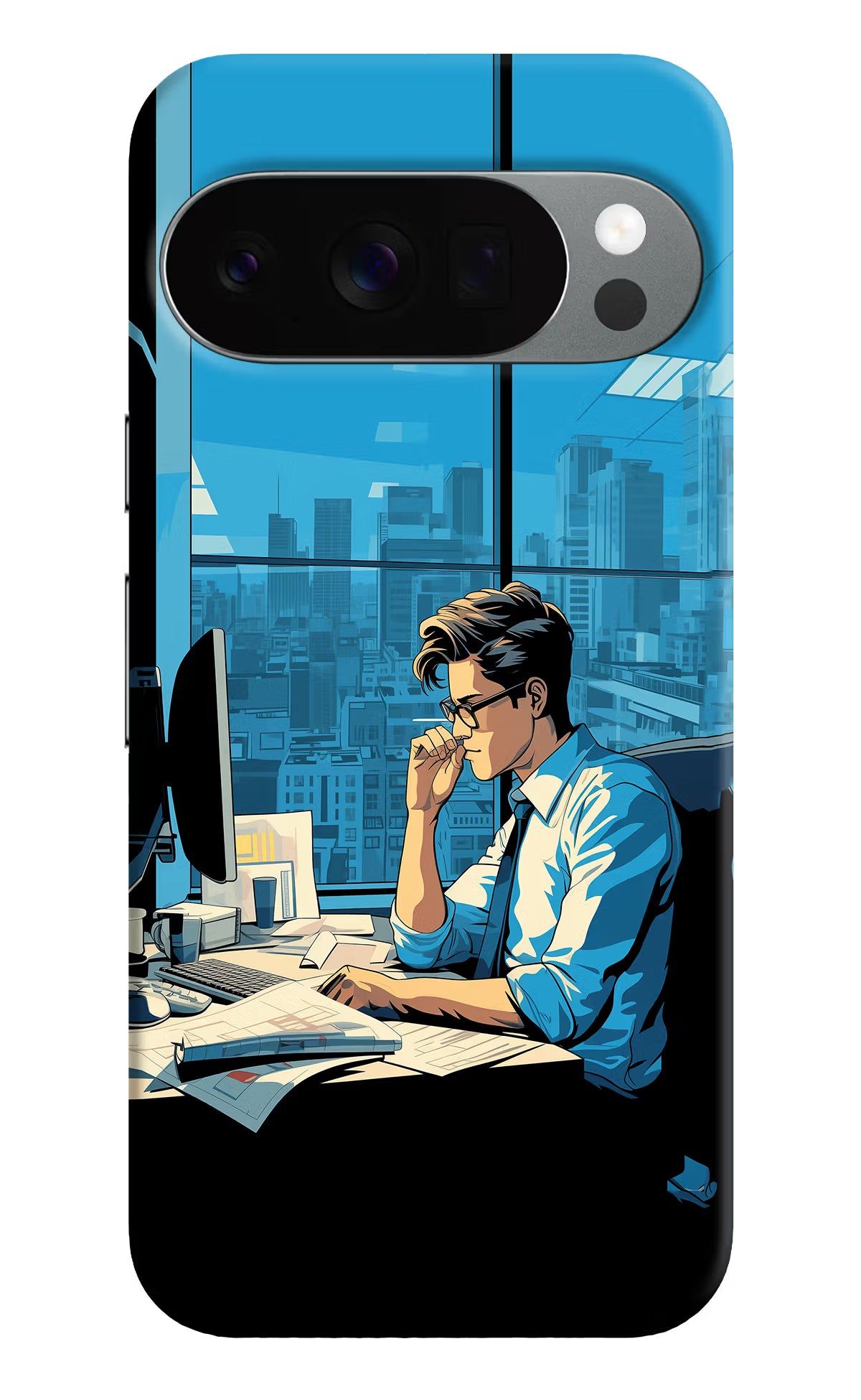 Focused Hustler (AI Generated) Google Pixel 10 Pro Back Cover - Focused Hustler (AI Generated) Google Pixel 10 Pro Back Cover Focused Hustler (AI Generated) Google Pixel 10 Pro Back Cover