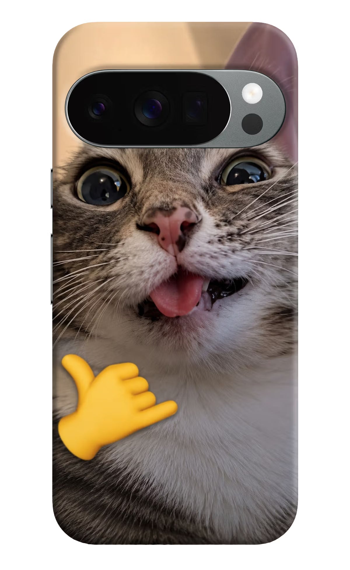 Silly Cat Call Google Pixel 10 Pro Back Cover - Silly Cat Call Google Pixel 10 Pro Back Cover Silly Cat Call Google Pixel 10 Pro Back Cover
