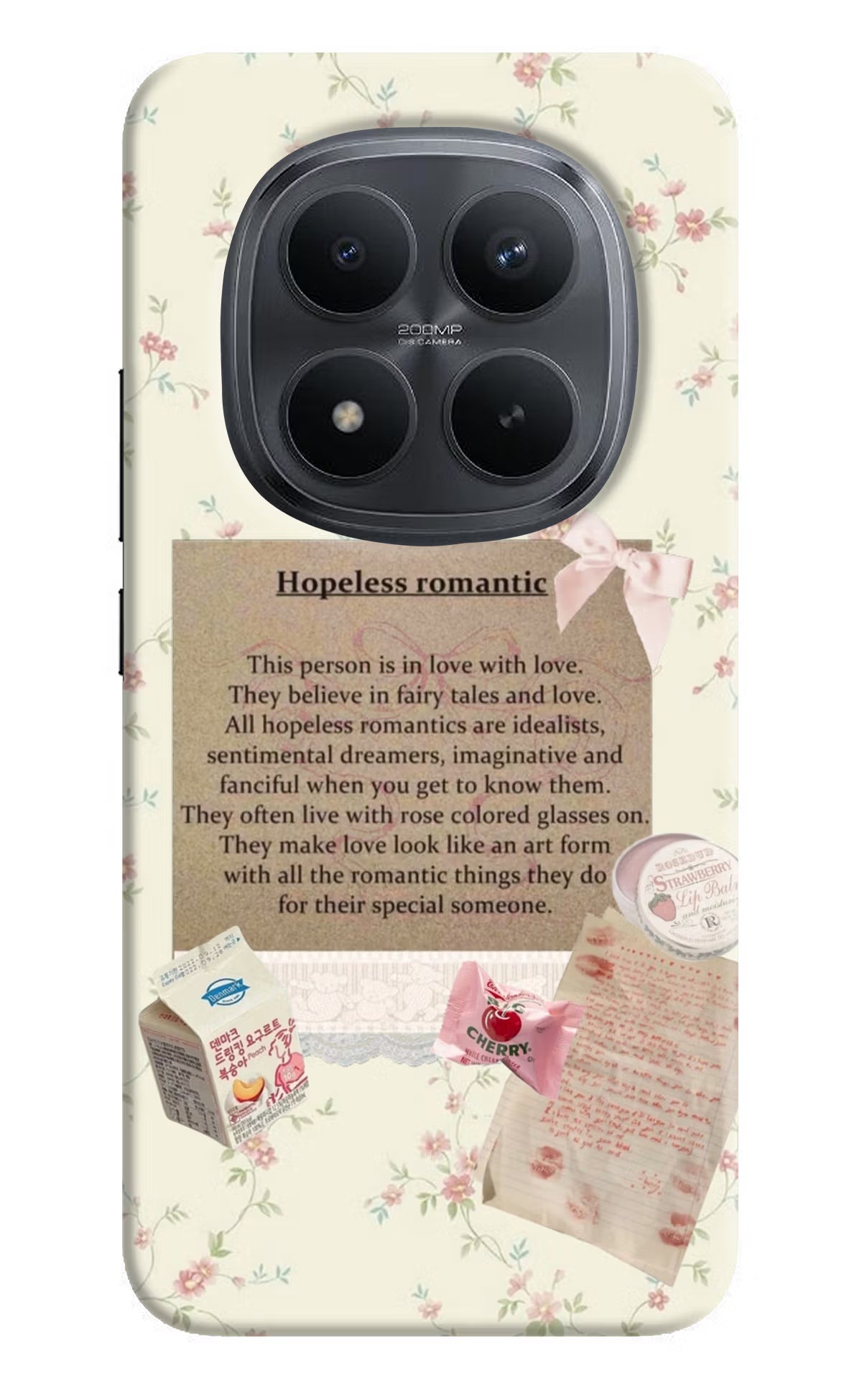 Hopeless Romantic Redmi Note 15 Pro+ 5G Back Cover - Hopeless Romantic Redmi Note 15 Pro+ 5G Back Cover Hopeless Romantic Redmi Note 15 Pro+ 5G Back Cover