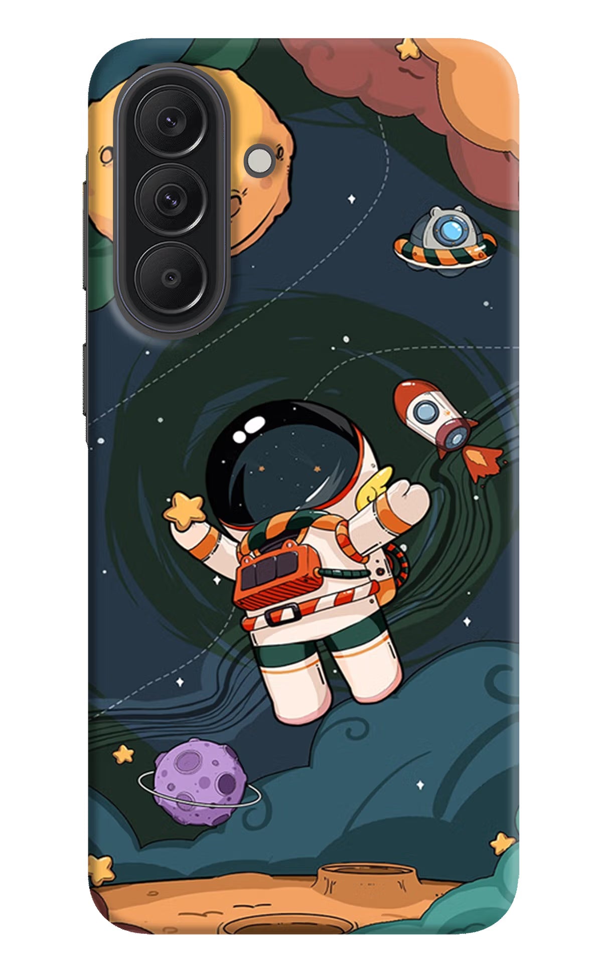 Cartoon Astronaut Samsung A37 5G Back Cover - Cartoon Astronaut Samsung A37 5G Back Cover Cartoon Astronaut Samsung A37 5G Back Cover