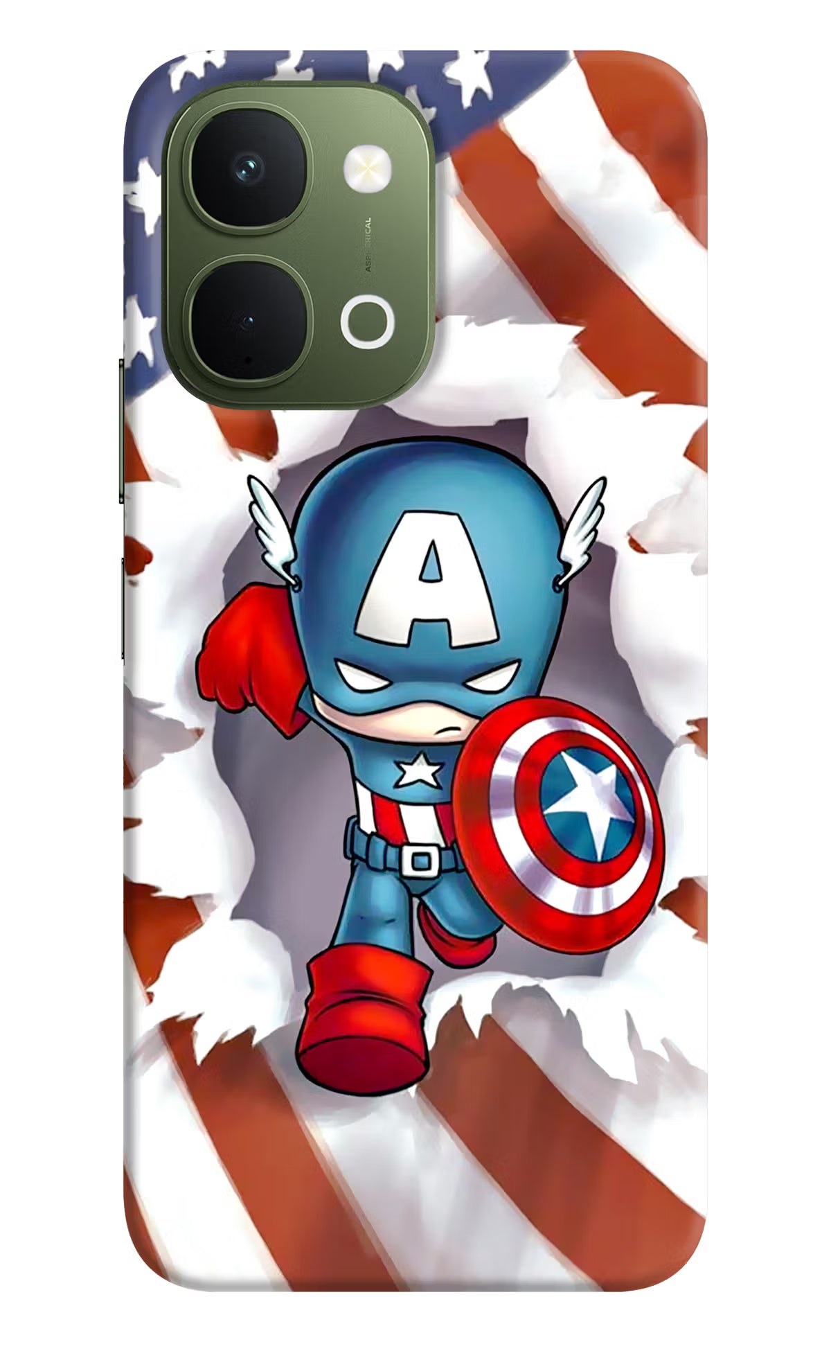 Captain America Vivo T5x 5G Back Cover - Captain America Vivo T5x 5G Back Cover Captain America Vivo T5x 5G Back Cover