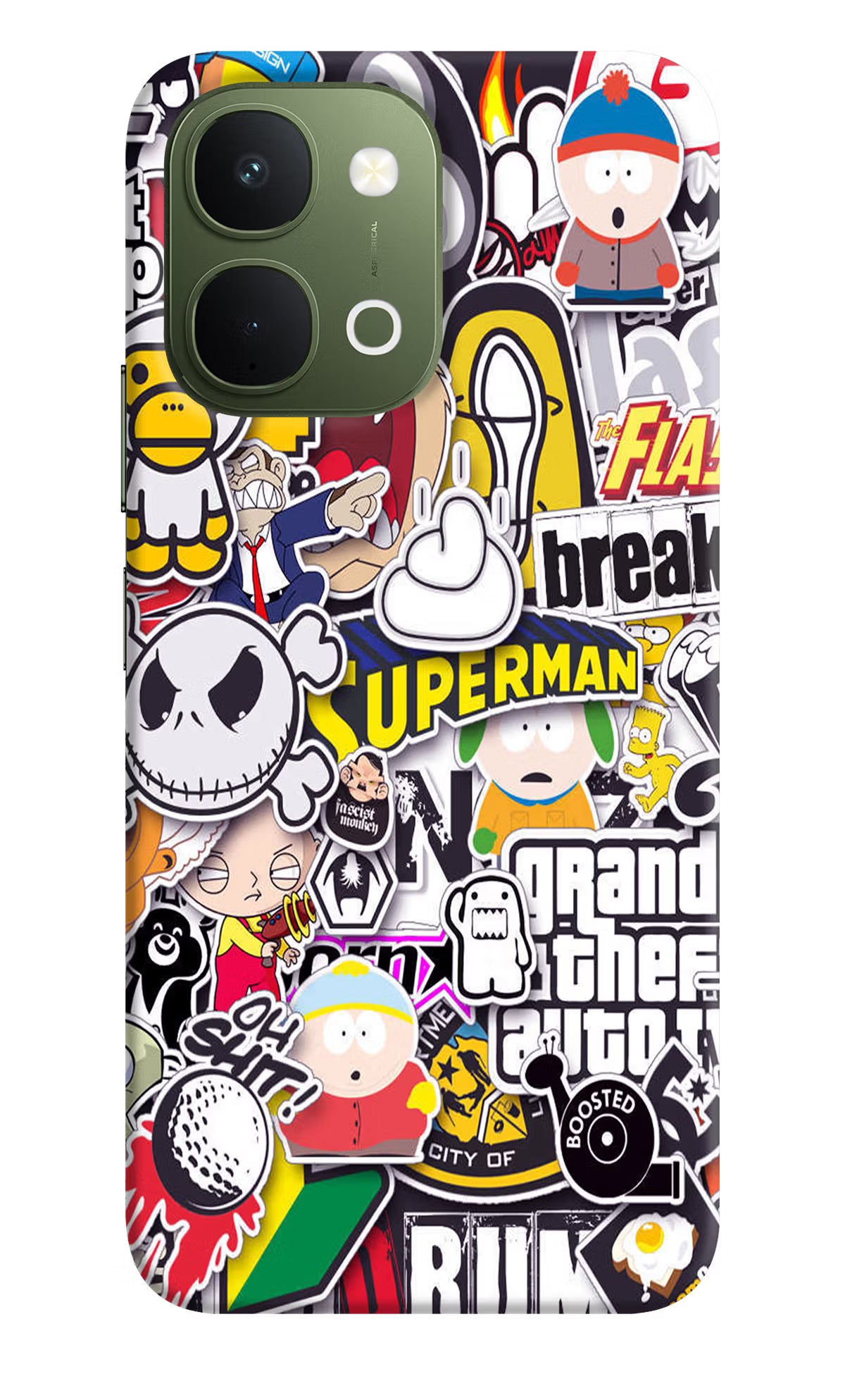 Sticker Bomb Vivo T5x 5G Back Cover - Sticker Bomb Vivo T5x 5G Back Cover Sticker Bomb Vivo T5x 5G Back Cover