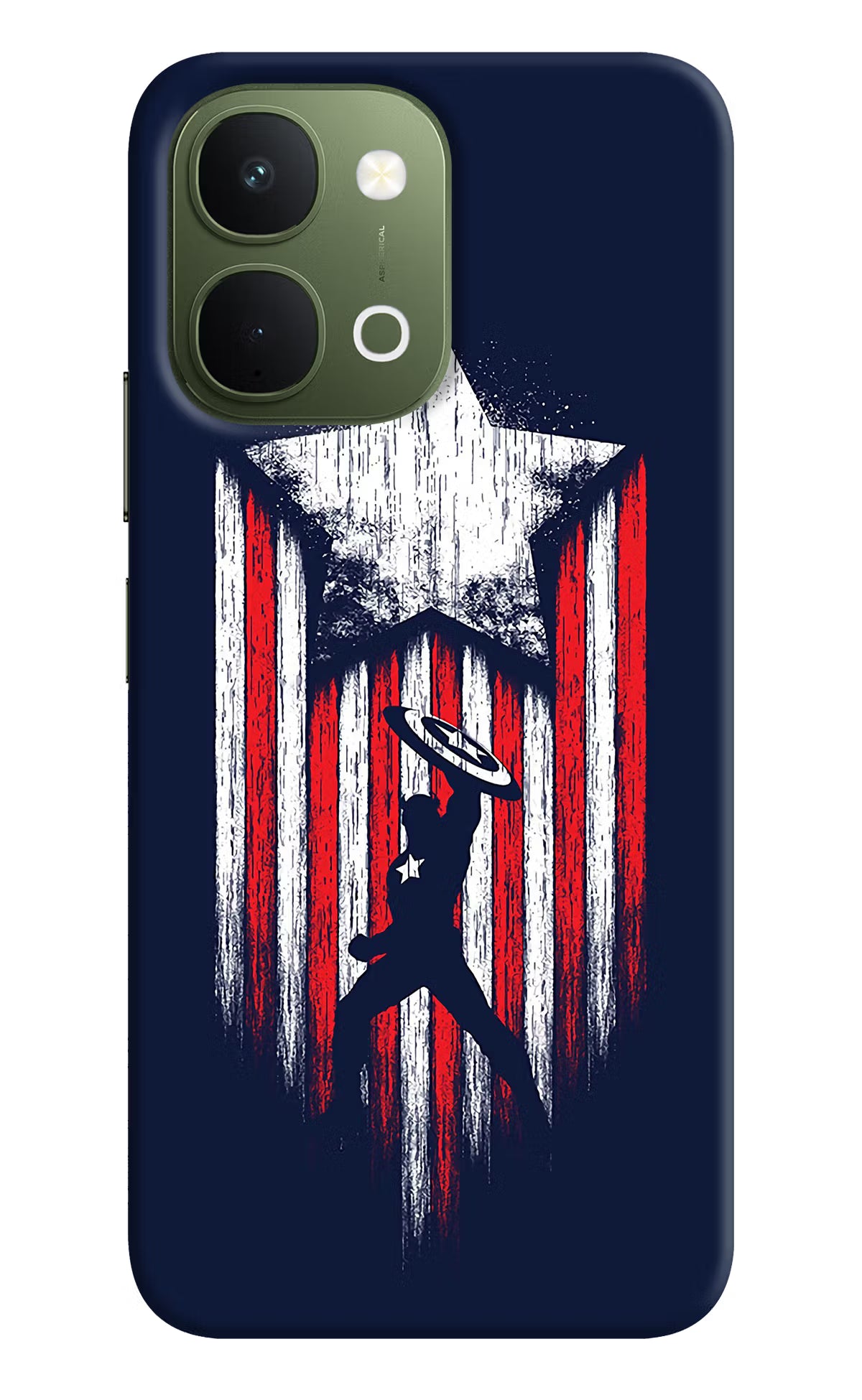 Captain America Marvel Art Vivo T5x 5G Back Cover - Captain America Marvel Art Vivo T5x 5G Back Cover Captain America Marvel Art Vivo T5x 5G Back Cover