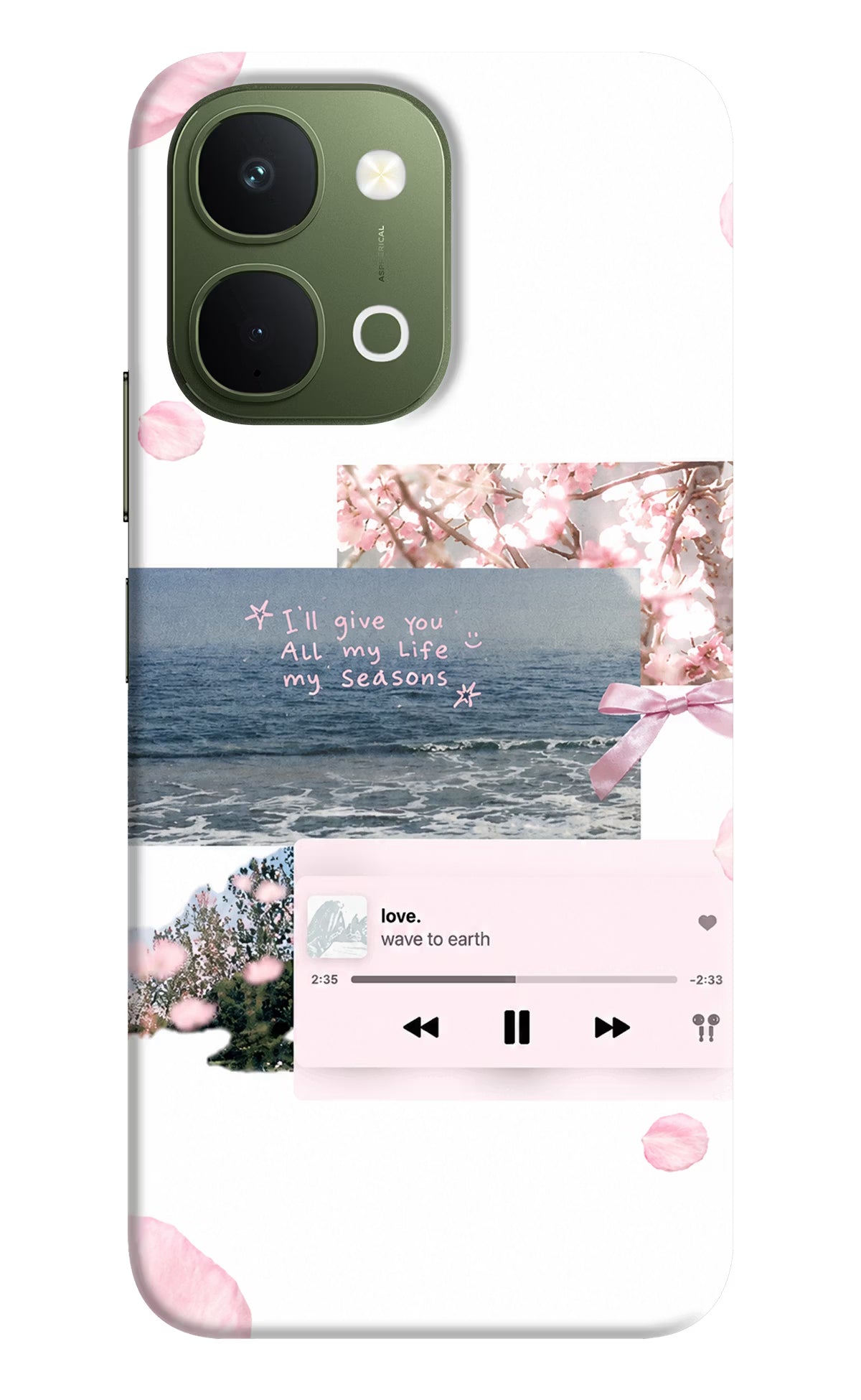Wave to earth Vivo T5x 5G Back Cover - Wave to earth Vivo T5x 5G Back Cover Wave to earth Vivo T5x 5G Back Cover