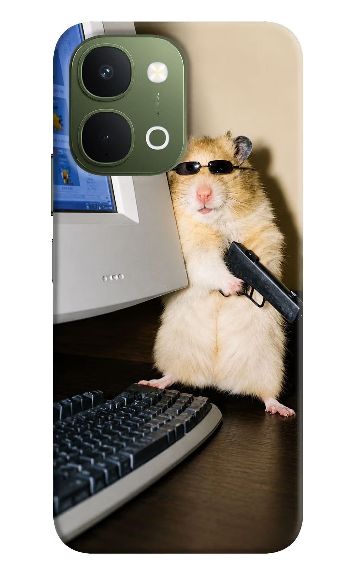 Hacker Hamster Vivo T5x 5G Back Cover - Hacker Hamster Vivo T5x 5G Back Cover Hacker Hamster Vivo T5x 5G Back Cover
