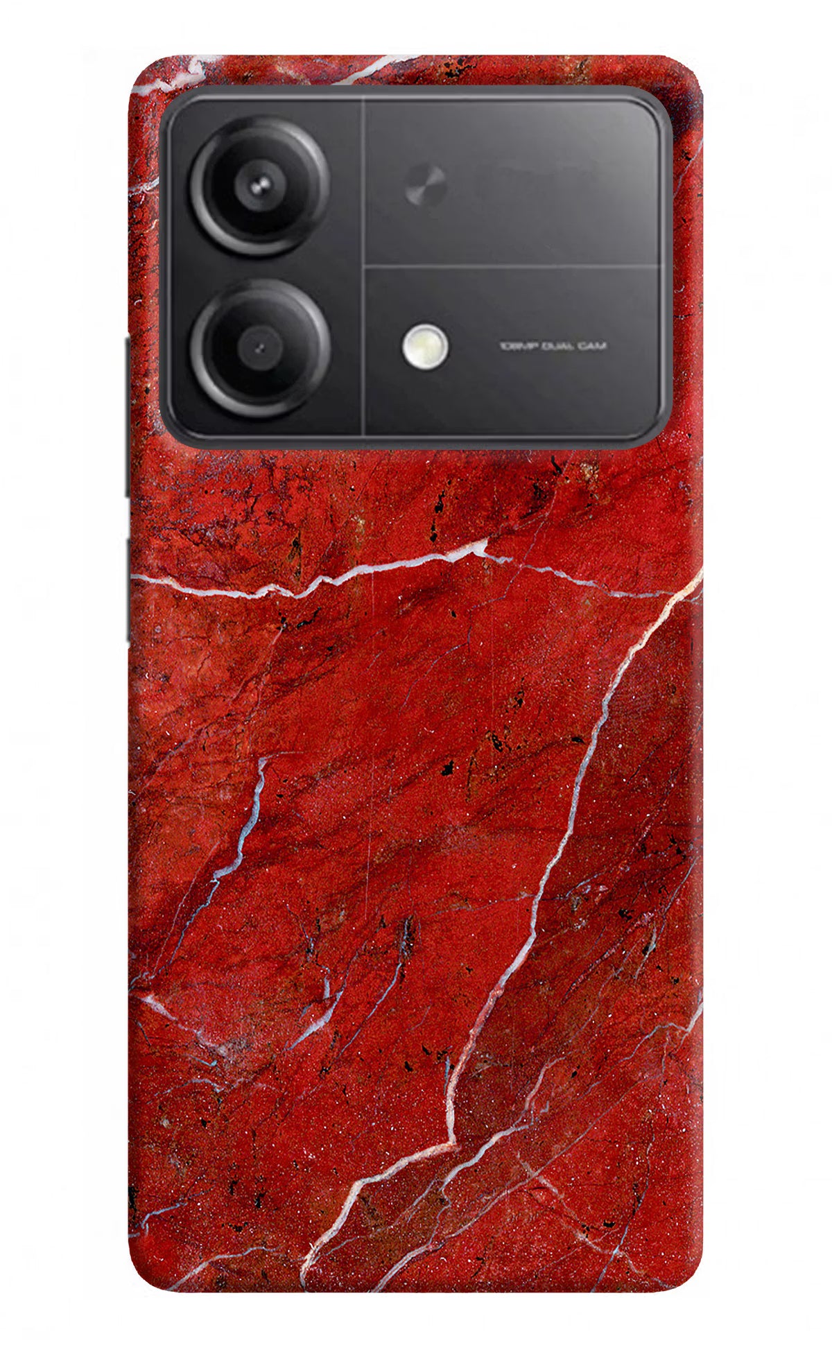 Red Marble Design Poco X6 Neo Back Cover - Red Marble Design Poco X6 Neo Back Cover Red Marble Design Poco X6 Neo Back Cover