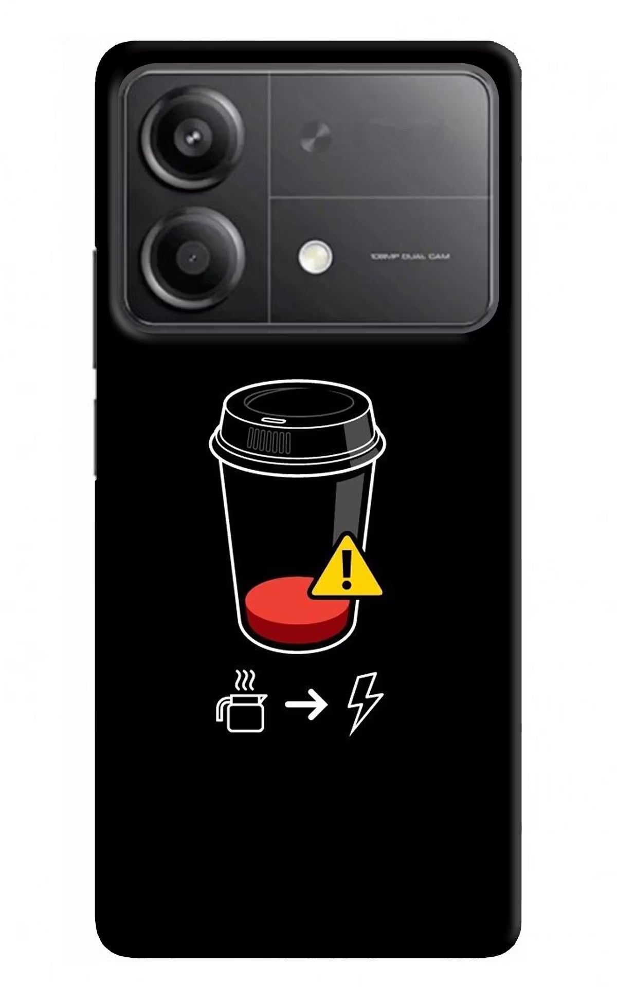 Coffee Poco X6 Neo Back Cover - Coffee Poco X6 Neo Back Cover Coffee Poco X6 Neo Back Cover