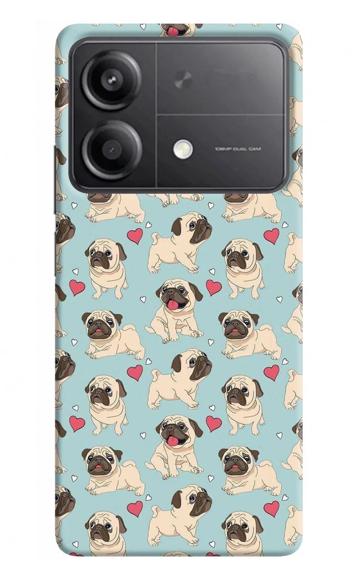 Pug Dog Poco X6 Neo Back Cover - Pug Dog Poco X6 Neo Back Cover Pug Dog Poco X6 Neo Back Cover