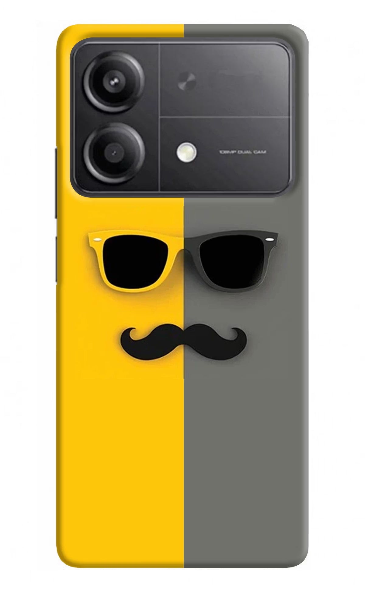 Sunglasses with Mustache Poco X6 Neo Back Cover - Sunglasses with Mustache Poco X6 Neo Back Cover Sunglasses with Mustache Poco X6 Neo Back Cover