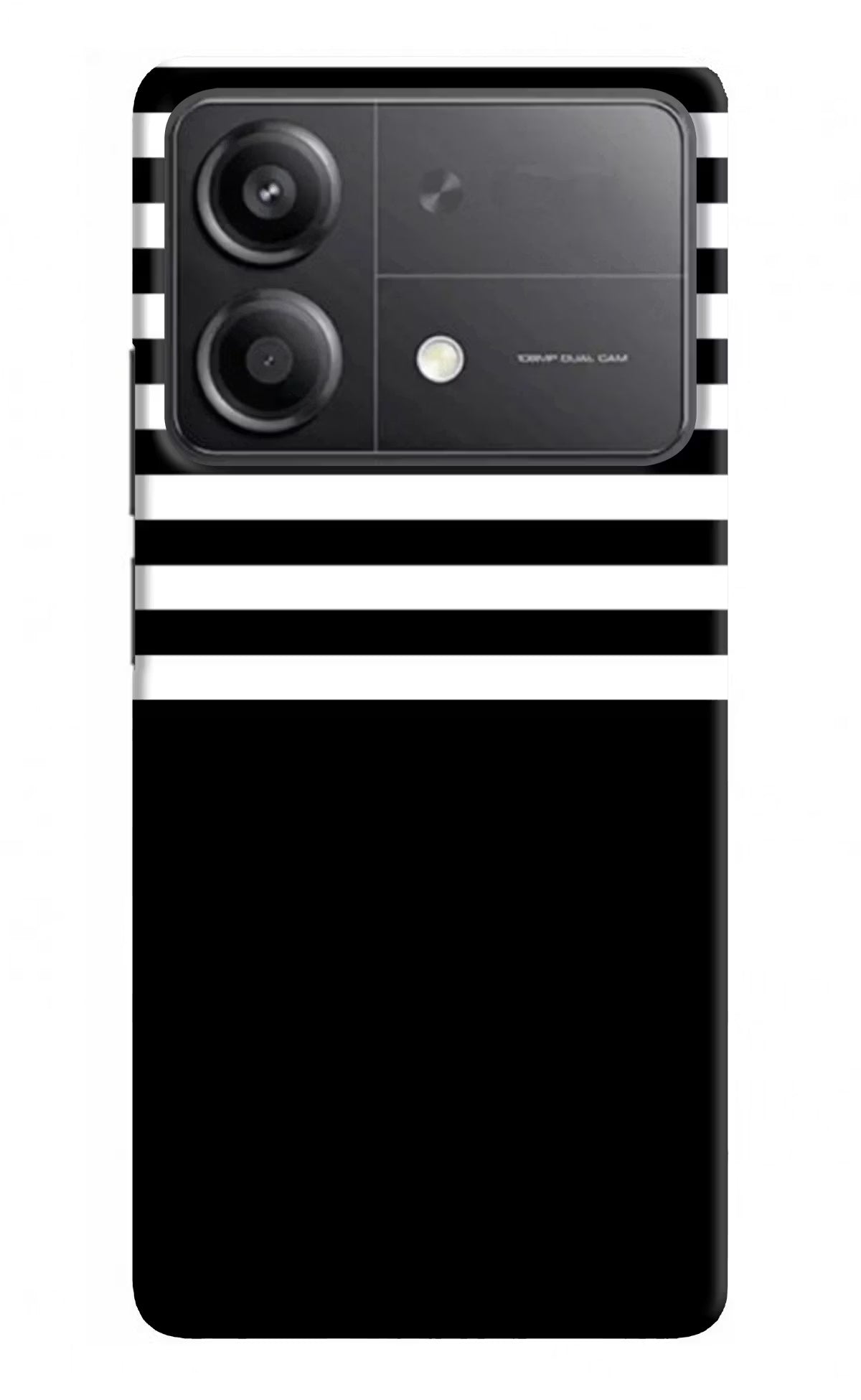 Black and White Print Poco X6 Neo Back Cover - Black and White Print Poco X6 Neo Back Cover Black and White Print Poco X6 Neo Back Cover