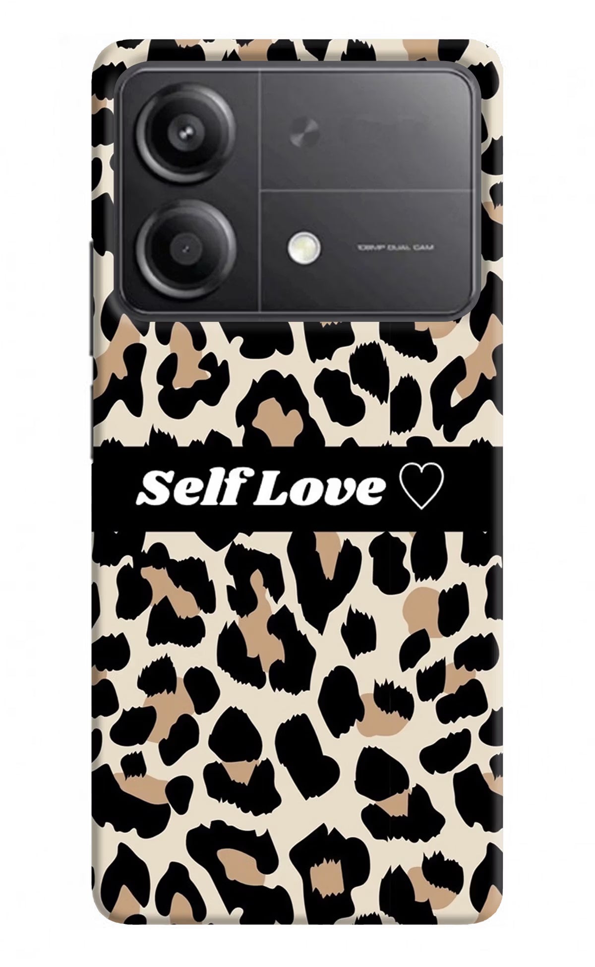 Leopard Print Self Love Poco X6 Neo Back Cover - Leopard Print Self Love Poco X6 Neo Back Cover Leopard Print Self Love Poco X6 Neo Back Cover