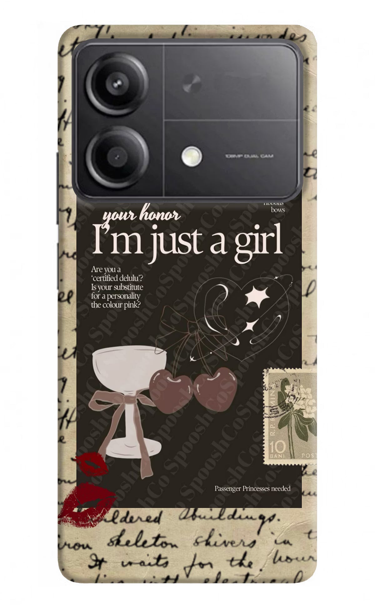 I am just a girl Poco X6 Neo Back Cover - I am just a girl Poco X6 Neo Back Cover I am just a girl Poco X6 Neo Back Cover