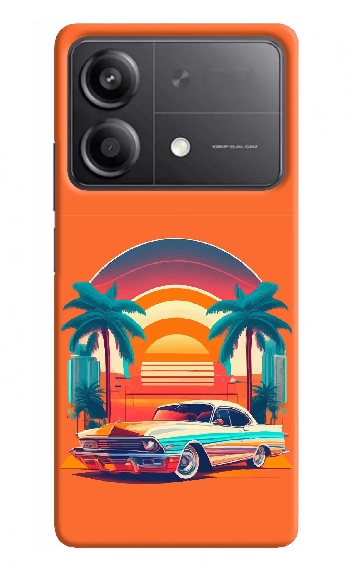 Palm Drive 80s Poco X6 Neo Back Cover - Palm Drive 80s Poco X6 Neo Back Cover Palm Drive 80s Poco X6 Neo Back Cover