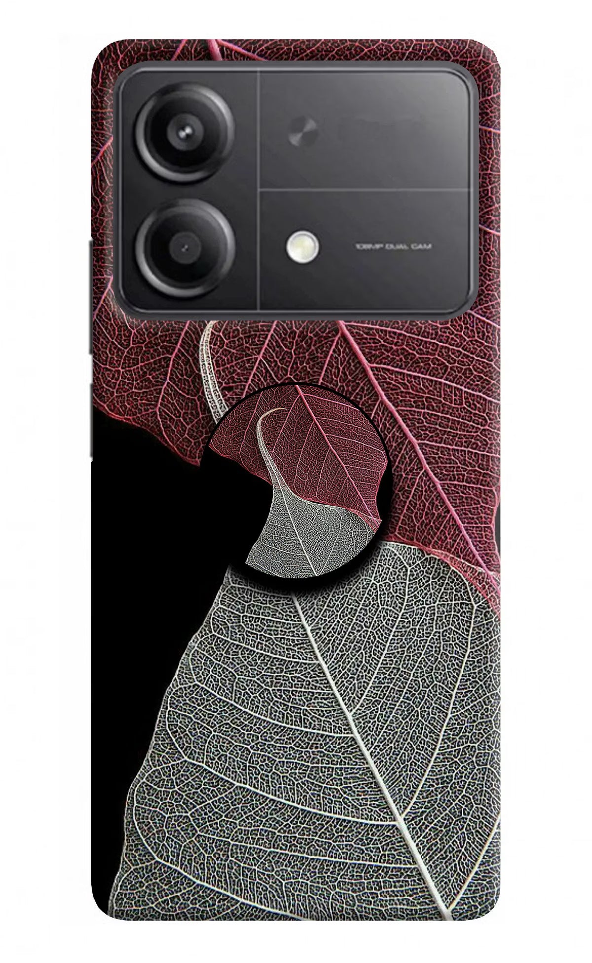 Leaf Pattern Poco X6 Neo Pop Case - Leaf Pattern Poco X6 Neo Pop Case Leaf Pattern Poco X6 Neo Pop Case