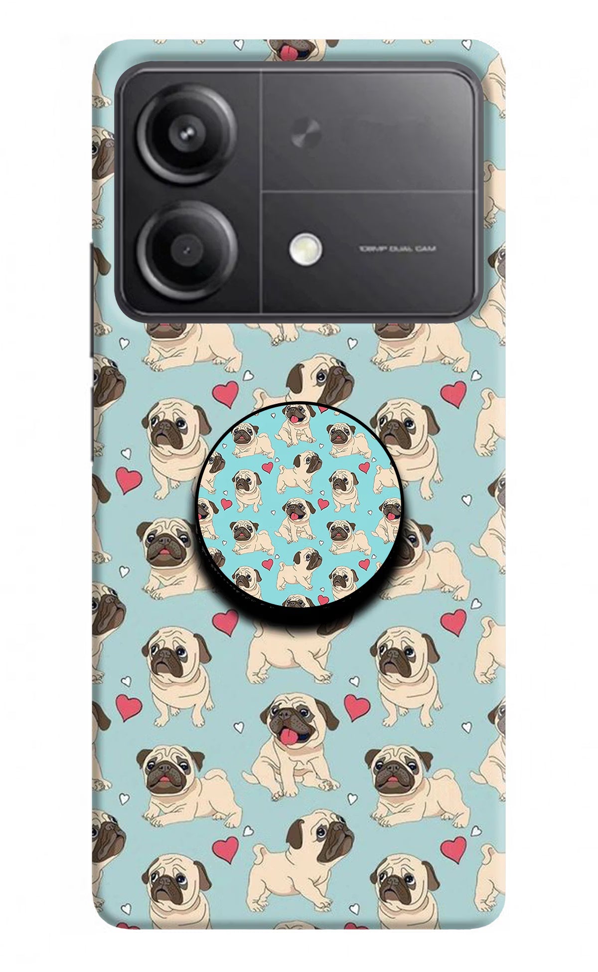 Pug Dog Poco X6 Neo Pop Case - Pug Dog Poco X6 Neo Pop Case Pug Dog Poco X6 Neo Pop Case