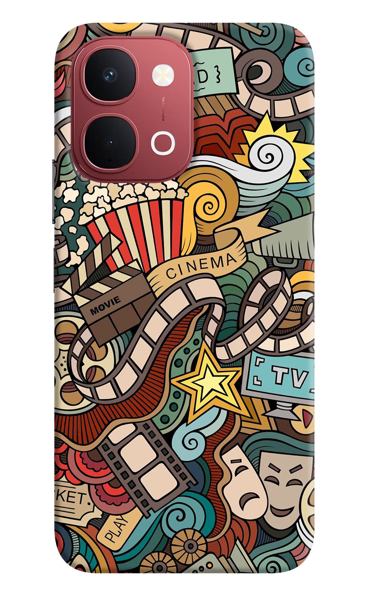 Cinema Abstract Vivo Y51 Pro 5G Back Cover - Cinema Abstract Vivo Y51 Pro 5G Back Cover Cinema Abstract Vivo Y51 Pro 5G Back Cover