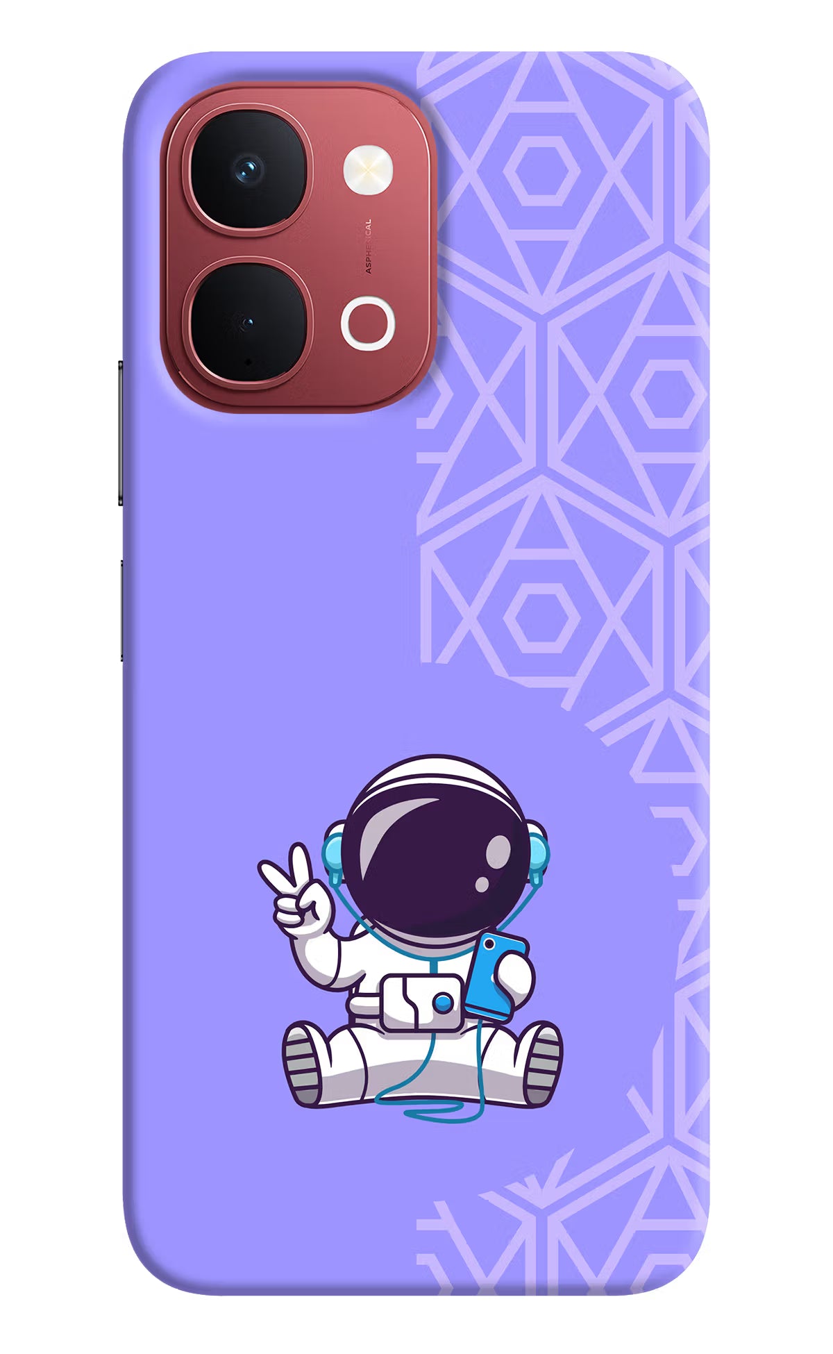 Cute Astronaut Chilling Vivo Y51 Pro 5G Back Cover - Cute Astronaut Chilling Vivo Y51 Pro 5G Back Cover Cute Astronaut Chilling Vivo Y51 Pro 5G Back Cover