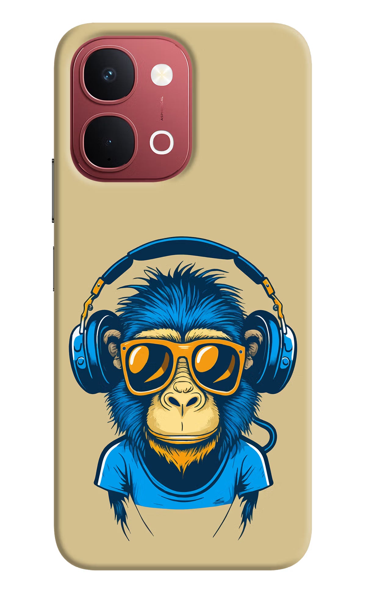 Monkey Headphone Vivo Y51 Pro 5G Back Cover - Monkey Headphone Vivo Y51 Pro 5G Back Cover Monkey Headphone Vivo Y51 Pro 5G Back Cover