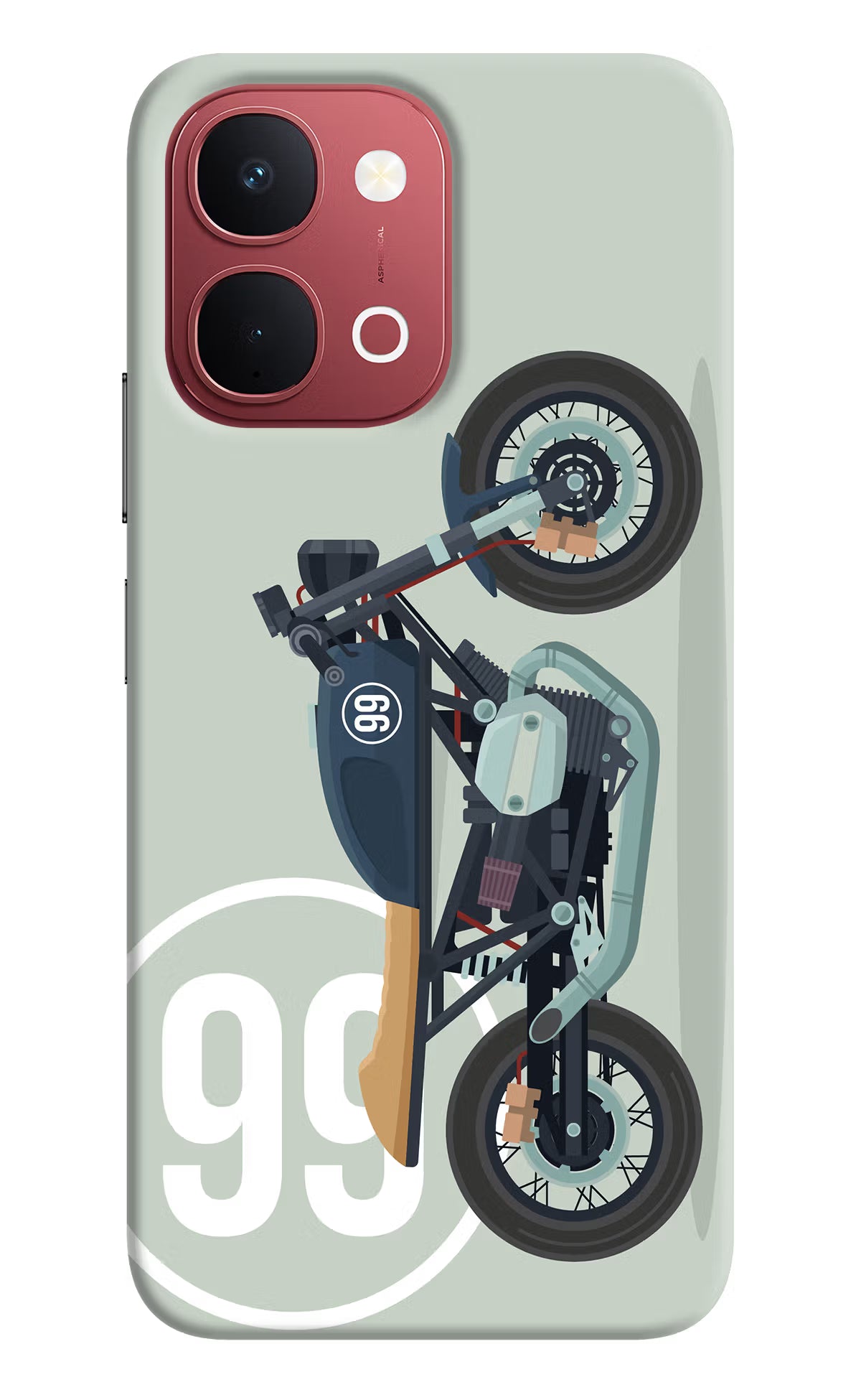 Classic Cafe Racer 99 Vivo Y51 Pro 5G Back Cover - Classic Cafe Racer 99 Vivo Y51 Pro 5G Back Cover Classic Cafe Racer 99 Vivo Y51 Pro 5G Back Cover