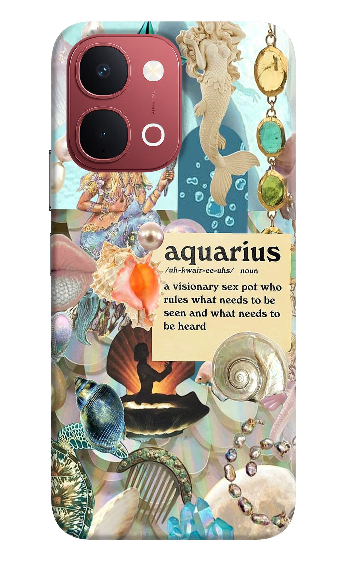 Aquarius Zodiac Vivo Y51 Pro 5G Back Cover - Aquarius Zodiac Vivo Y51 Pro 5G Back Cover Aquarius Zodiac Vivo Y51 Pro 5G Back Cover