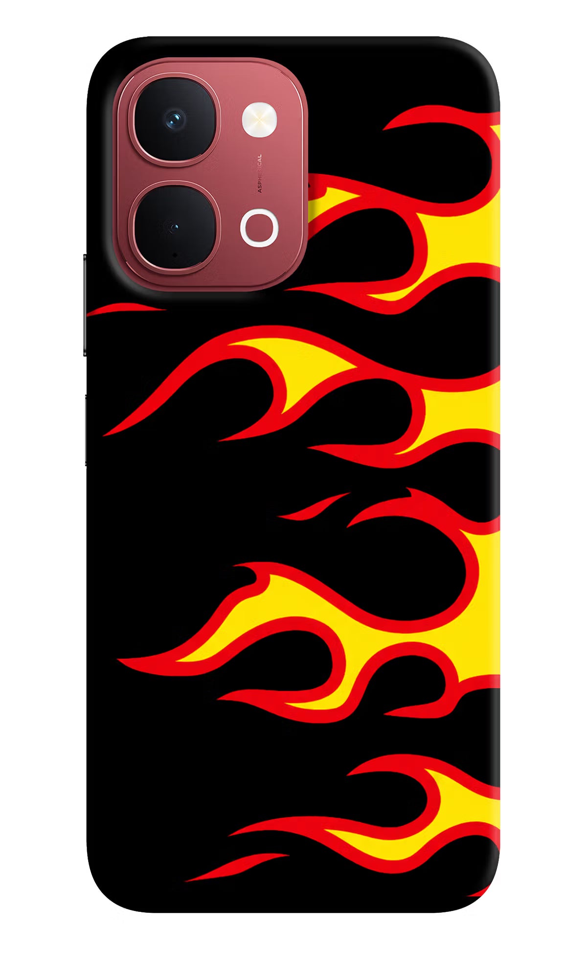 Side Sweep Flames Vivo Y51 Pro 5G Back Cover - Side Sweep Flames Vivo Y51 Pro 5G Back Cover Side Sweep Flames Vivo Y51 Pro 5G Back Cover