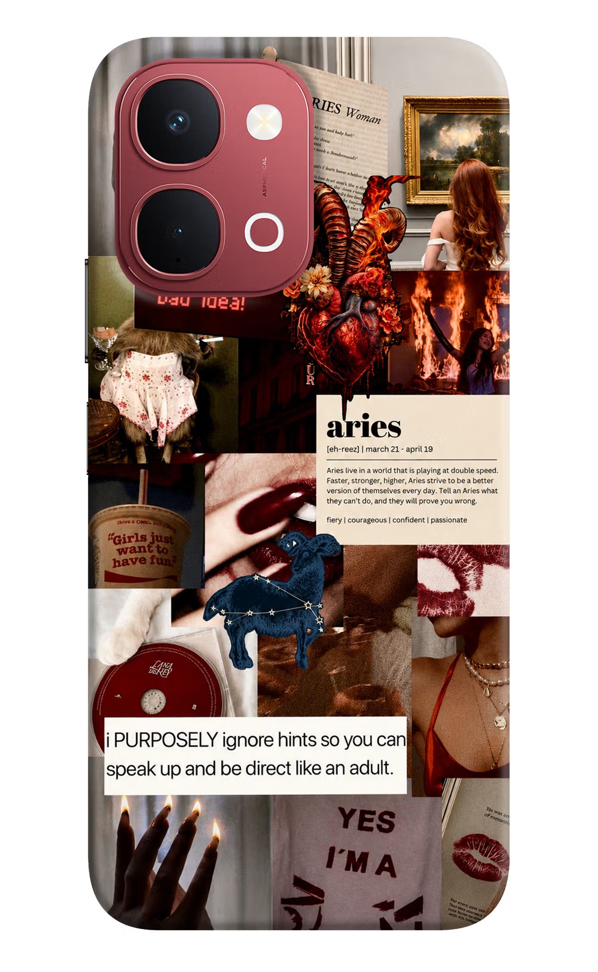 Zodiac Aries Vivo Y51 Pro 5G Back Cover - Zodiac Aries Vivo Y51 Pro 5G Back Cover Zodiac Aries Vivo Y51 Pro 5G Back Cover