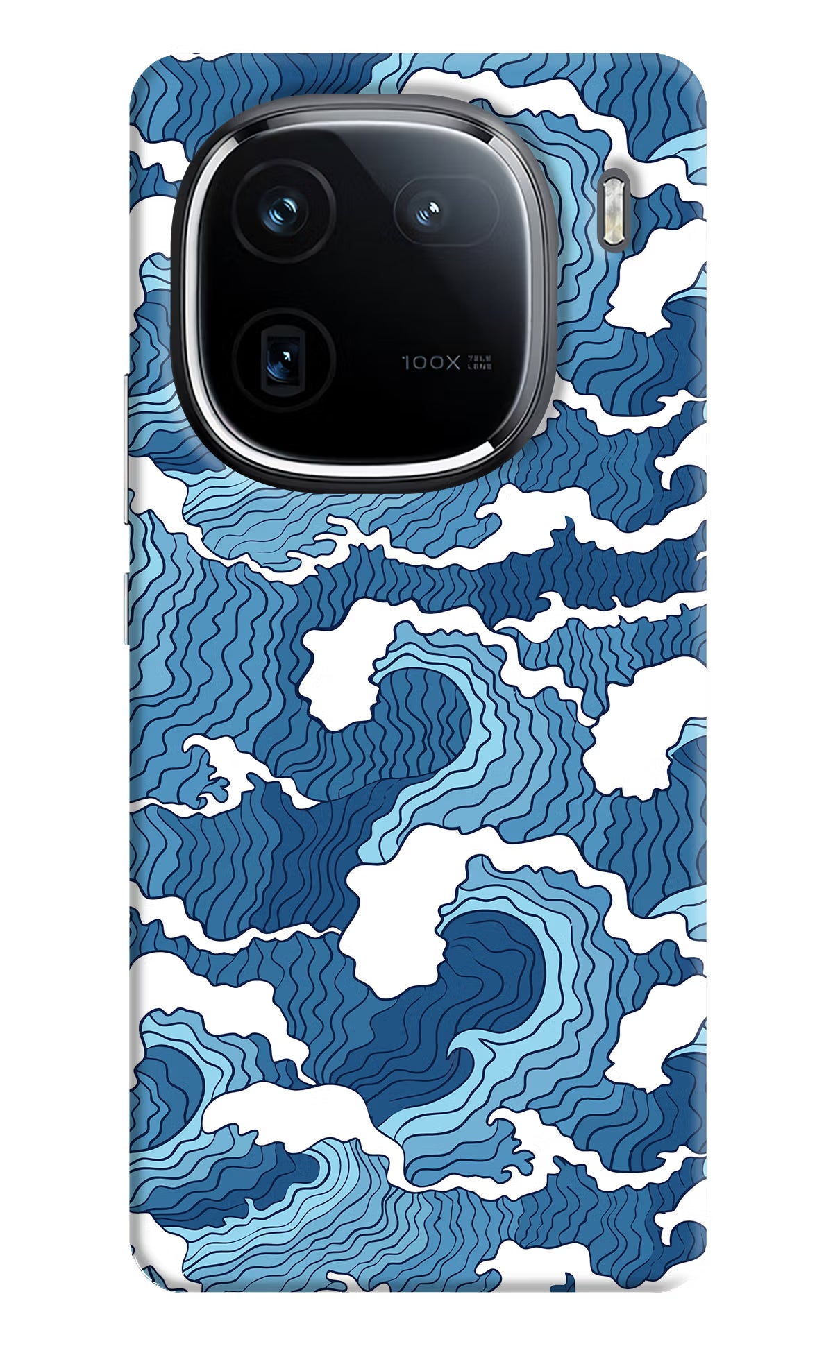 Blue Waves iQOO 12 5G Back Cover - Blue Waves iQOO 12 5G Back Cover Blue Waves iQOO 12 5G Back Cover