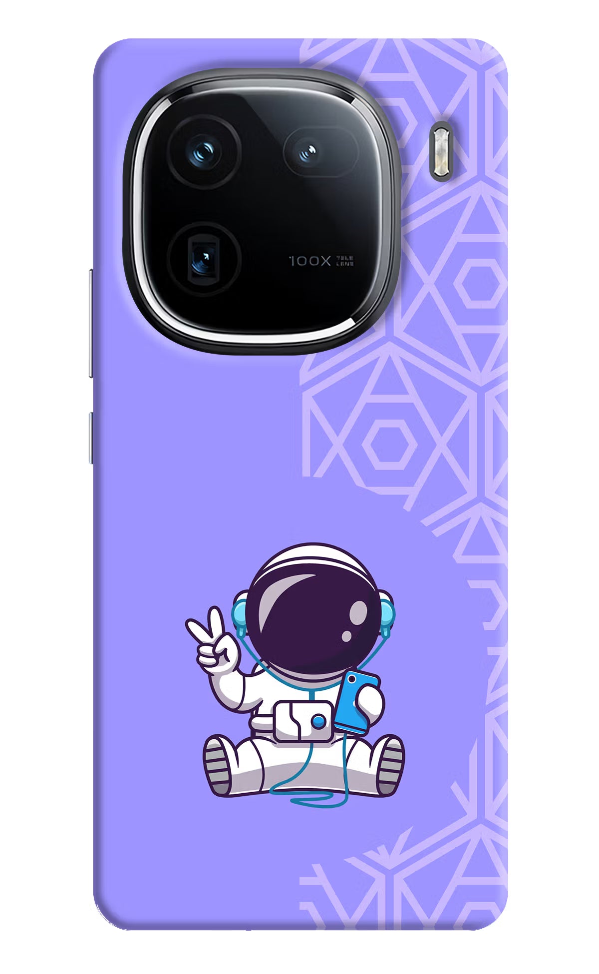Cute Astronaut Chilling iQOO 12 5G Back Cover - Cute Astronaut Chilling iQOO 12 5G Back Cover Cute Astronaut Chilling iQOO 12 5G Back Cover