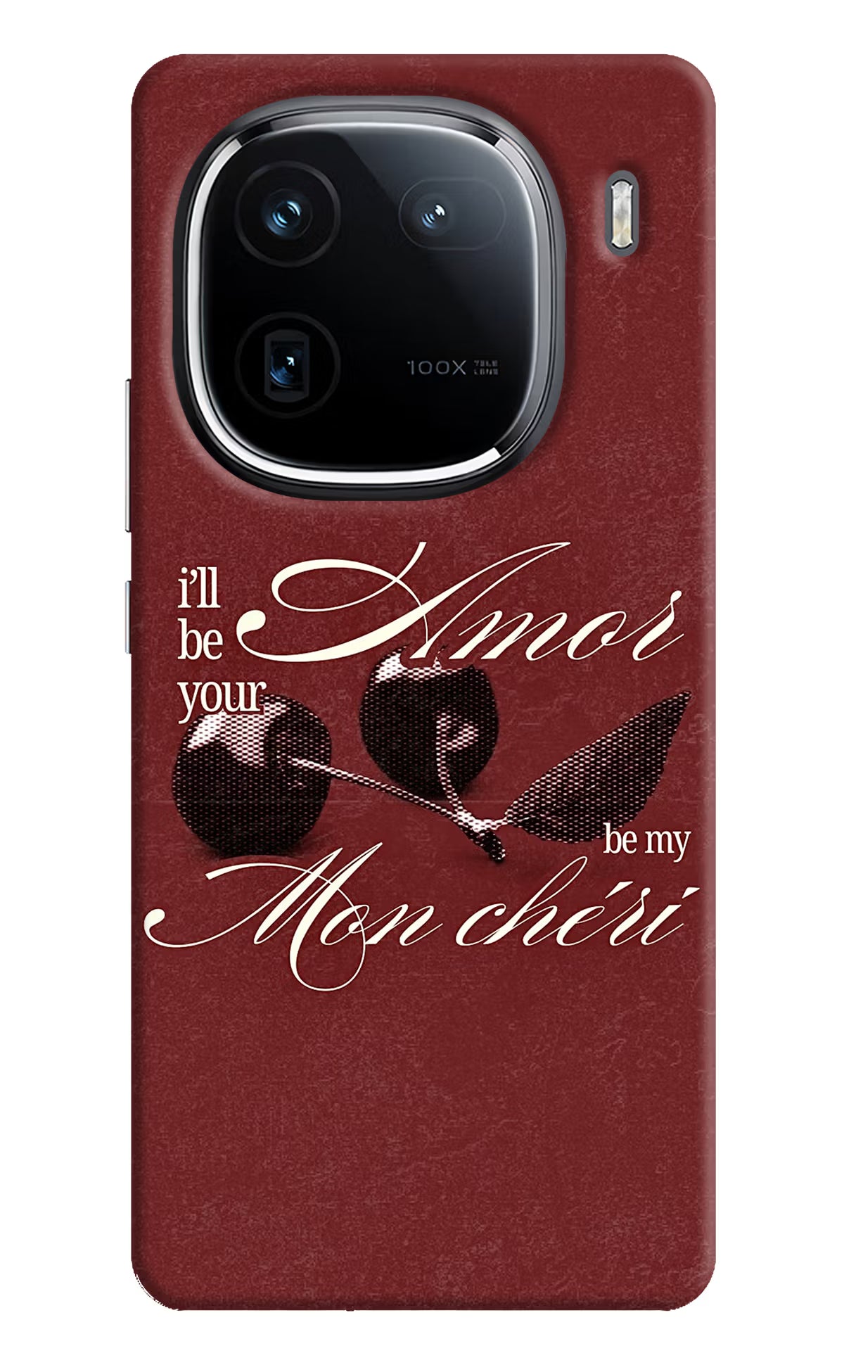 Velvet Cherry iQOO 12 5G Back Cover - Velvet Cherry iQOO 12 5G Back Cover Velvet Cherry iQOO 12 5G Back Cover