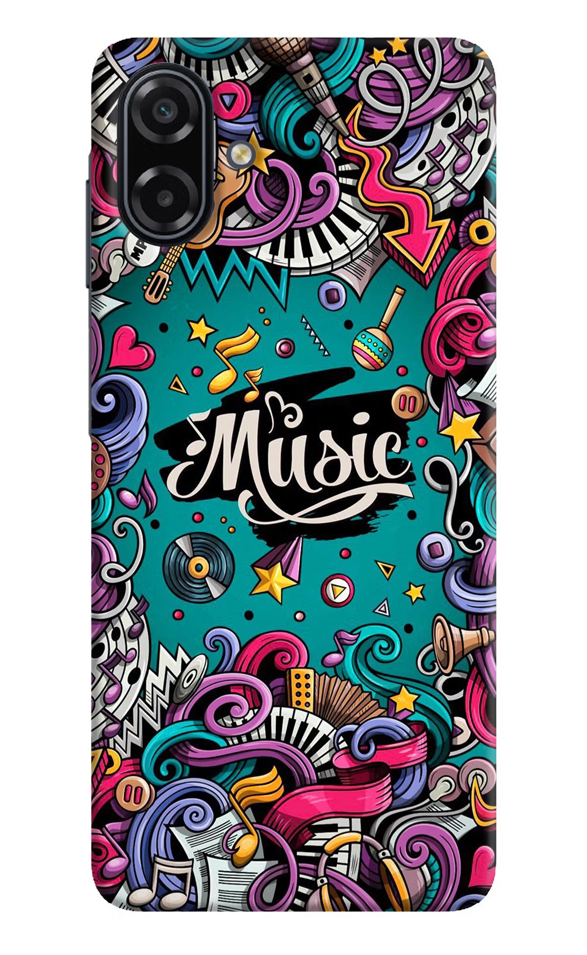 Music Graffiti Samsung A07 5G Back Cover - Music Graffiti Samsung A07 5G Back Cover Music Graffiti Samsung A07 5G Back Cover
