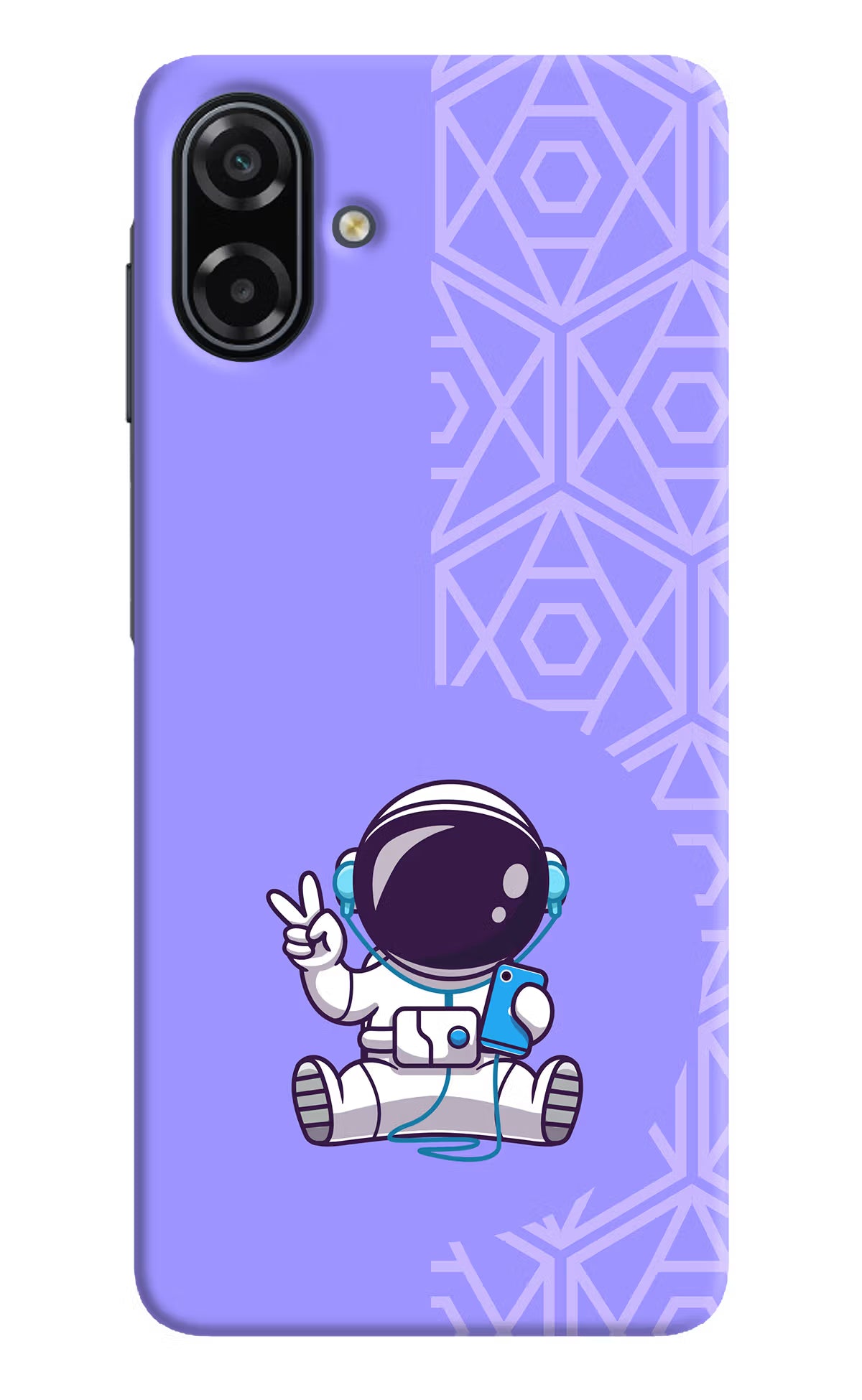 Cute Astronaut Chilling Samsung A07 5G Back Cover - Cute Astronaut Chilling Samsung A07 5G Back Cover Cute Astronaut Chilling Samsung A07 5G Back Cover